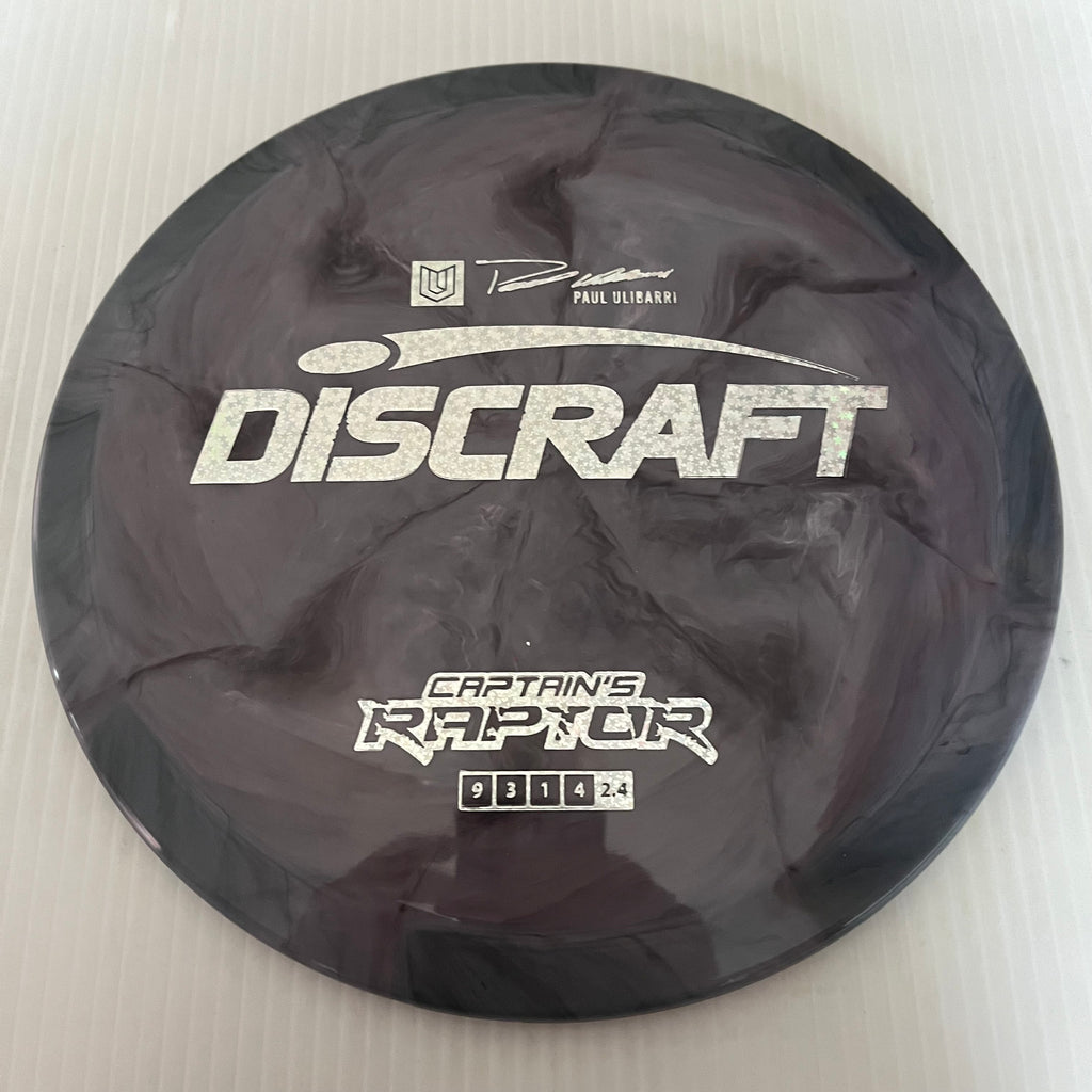 Discraft 2023 Paul Ulibarri Swirly ESP Captain's Raptor 9/3/1/4 (Maxweight)