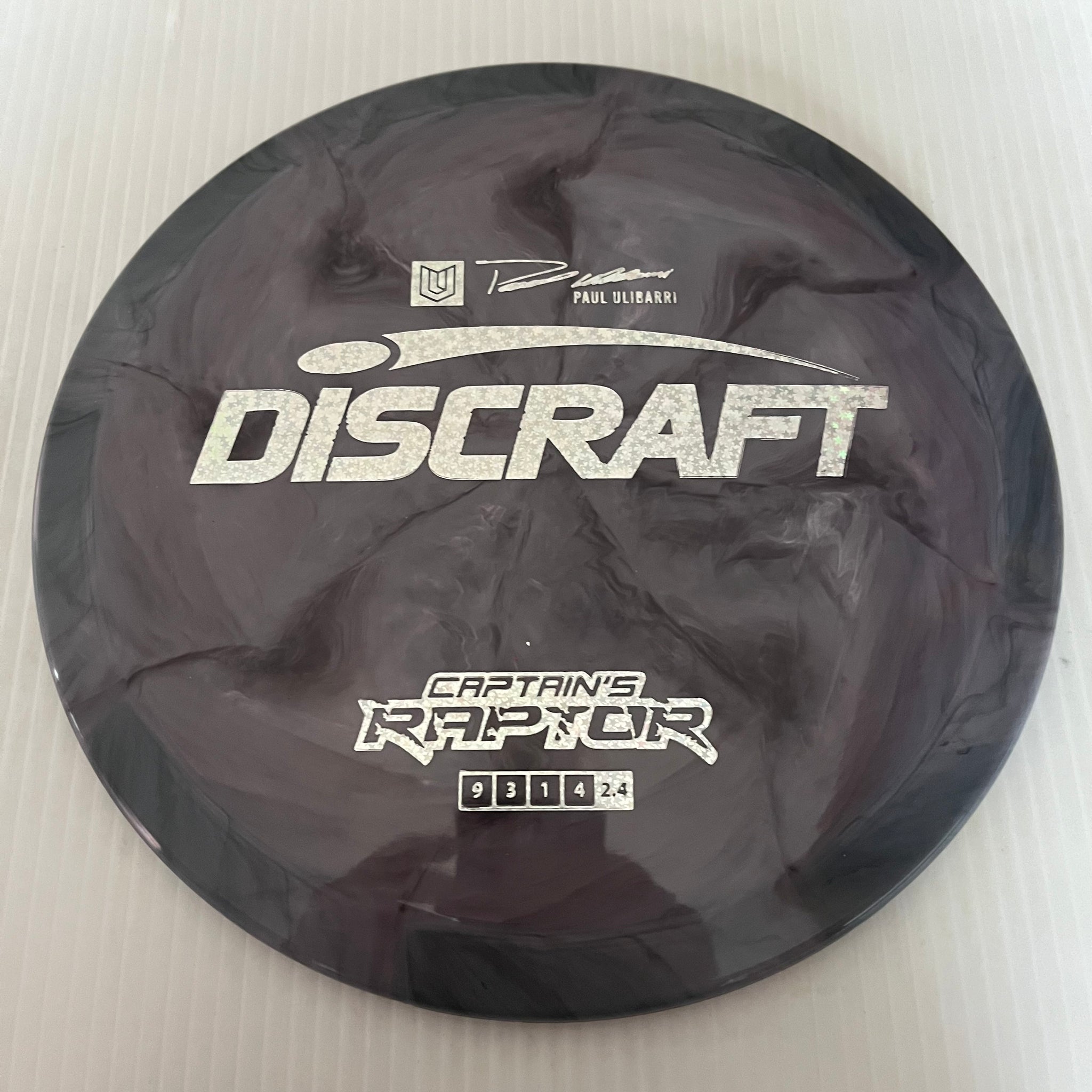 Discraft 2023 Paul Ulibarri Swirly ESP Captain's Raptor 9/3/1/4 (Maxweight)