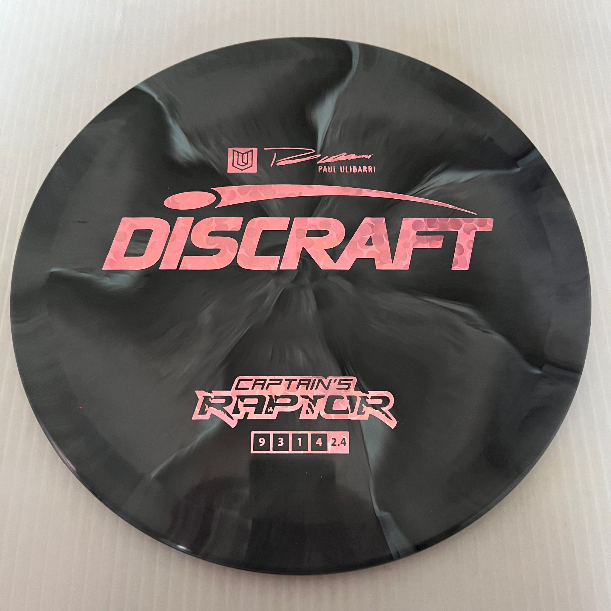 Discraft 2023 Paul Ulibarri Swirly ESP Captain's Raptor 9/3/1/4 (Maxweight)