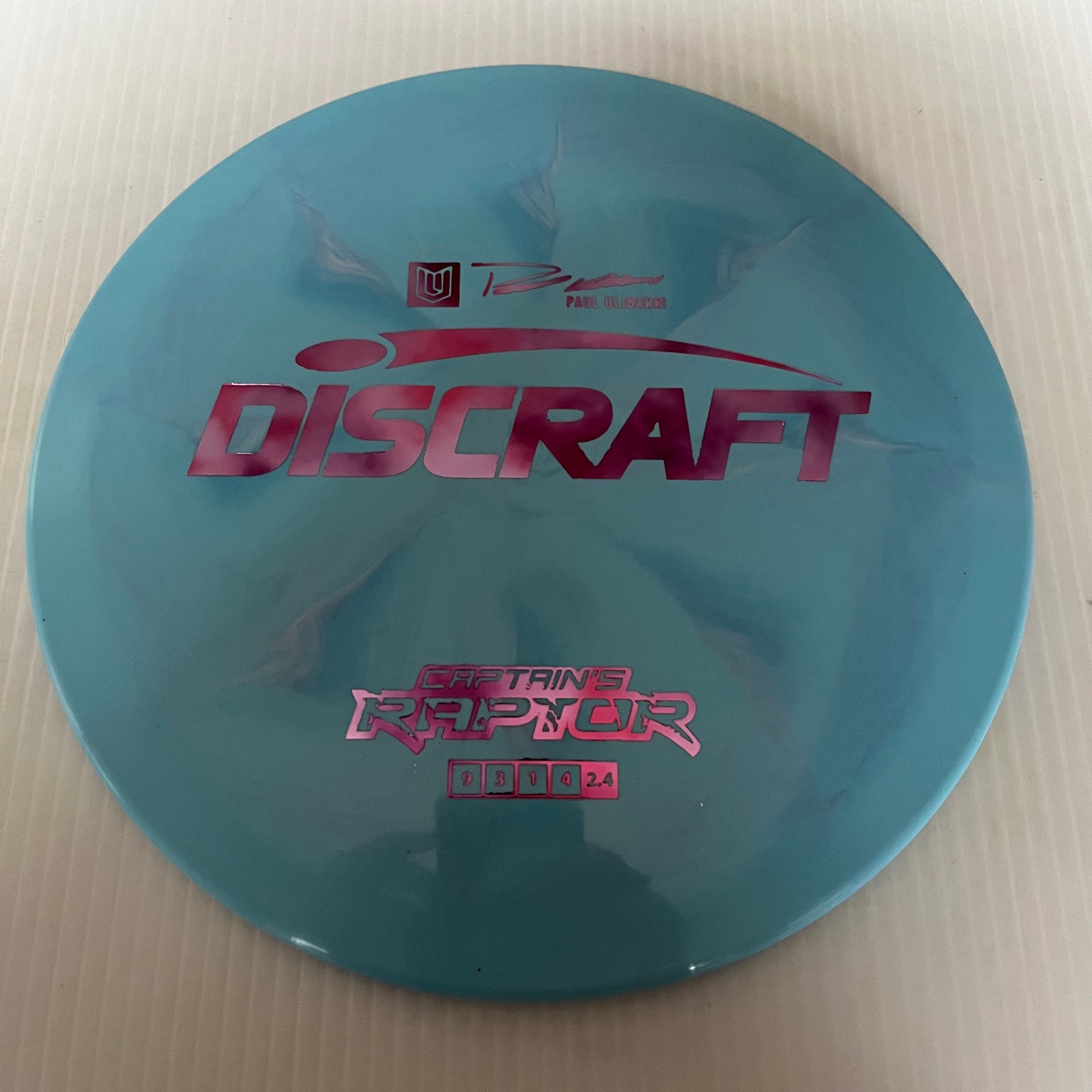 Discraft 2023 Paul Ulibarri Swirly ESP Captain's Raptor 9/3/1/4 (Lighterweights)