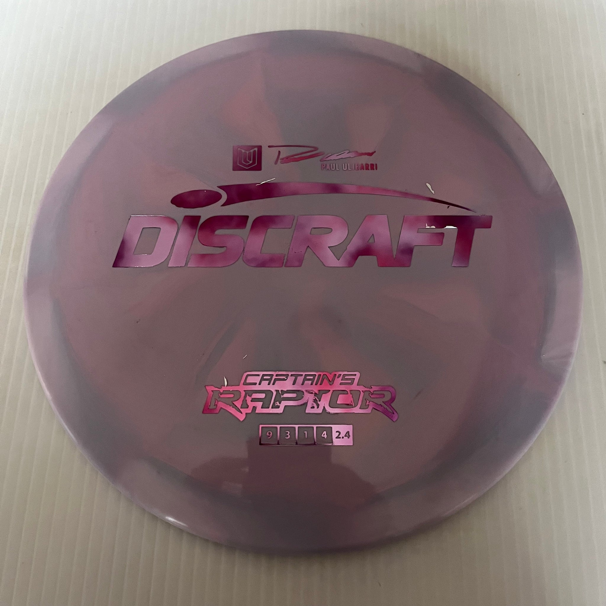 Discraft 2023 Paul Ulibarri Swirly ESP Captain's Raptor 9/3/1/4 (Lighterweights)