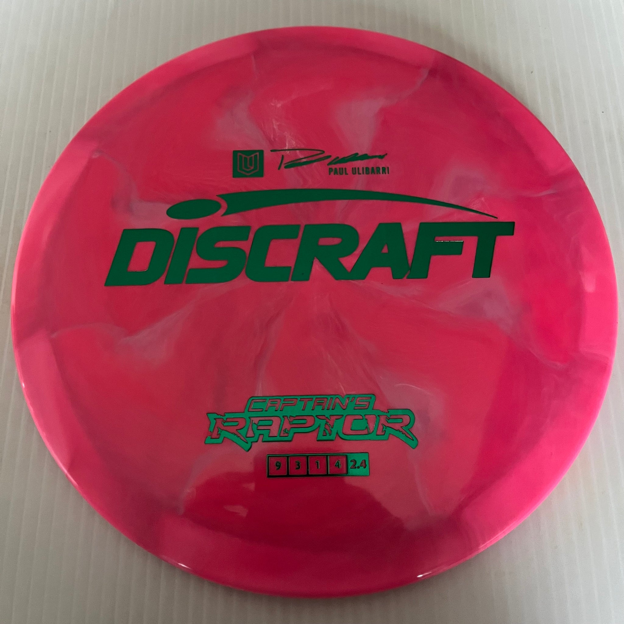 Discraft 2023 Paul Ulibarri Swirly ESP Captain's Raptor 9/3/1/4 (Lighterweights)