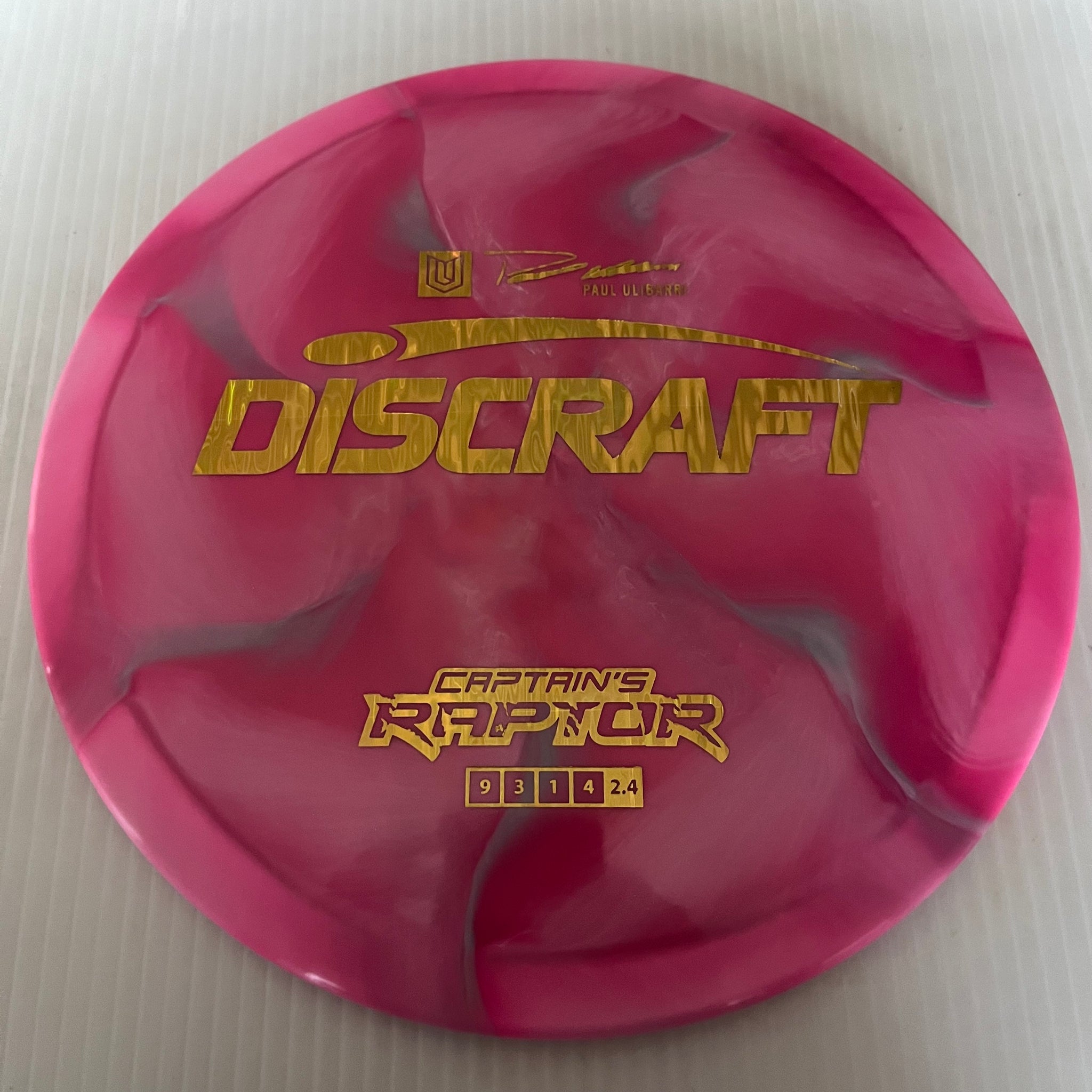 Discraft 2023 Paul Ulibarri Swirly ESP Captain's Raptor 9/3/1/4 (Lighterweights)