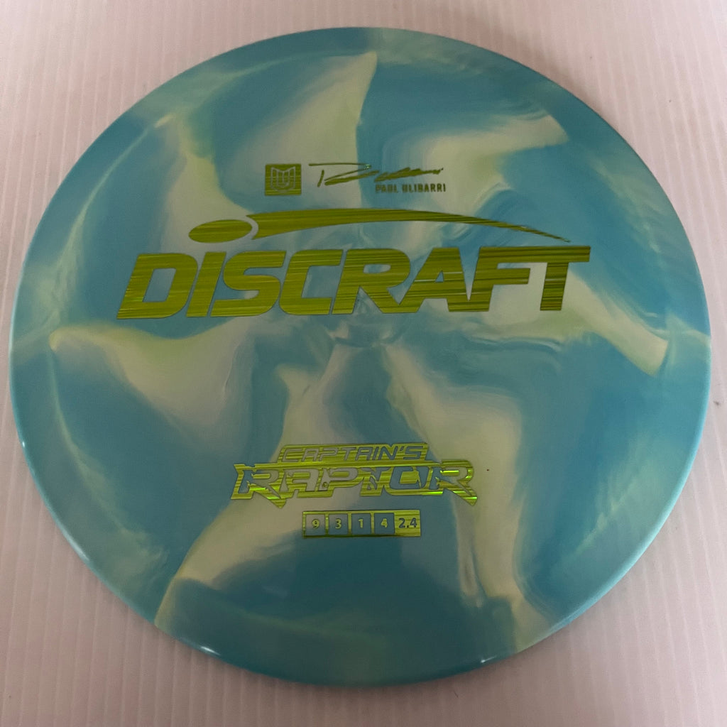 Discraft 2023 Paul Ulibarri Swirly ESP Captain's Raptor 9/3/1/4 (Lighterweights)