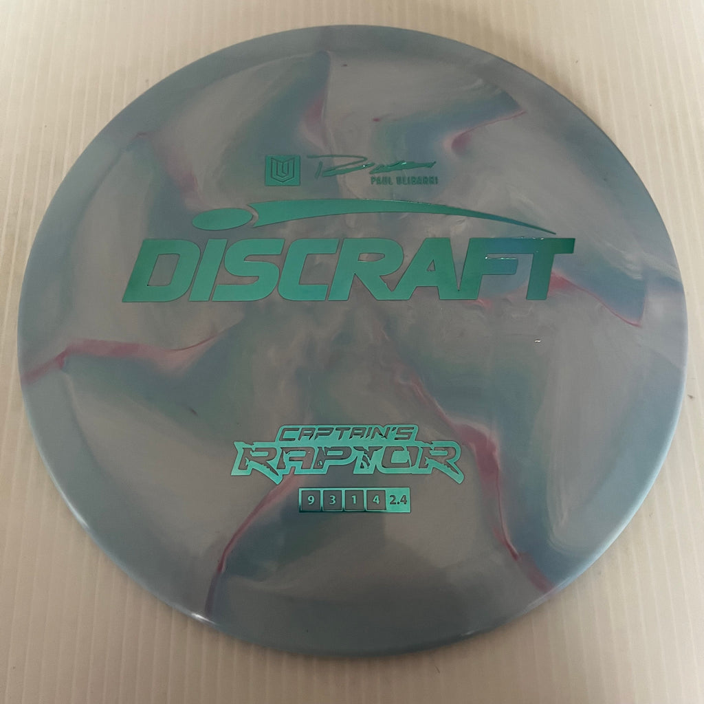 Discraft 2023 Paul Ulibarri Swirly ESP Captain's Raptor 9/3/1/4 (Lighterweights)