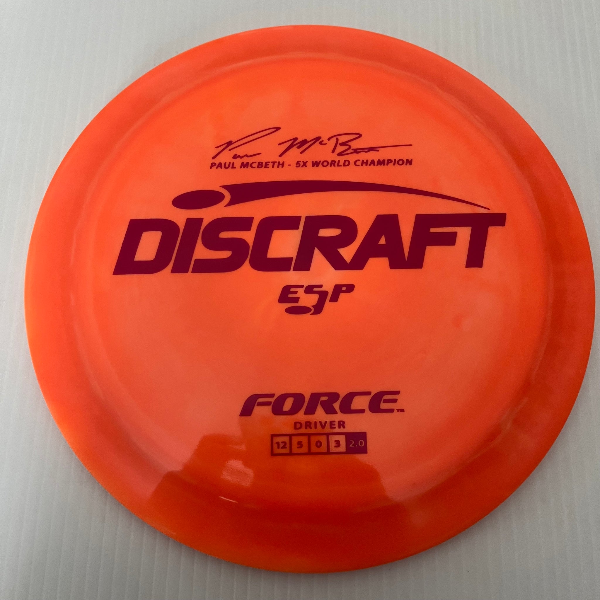 Discraft 5x Paul McBeth ESP Force 12/5/0/3 (173-174 grams)