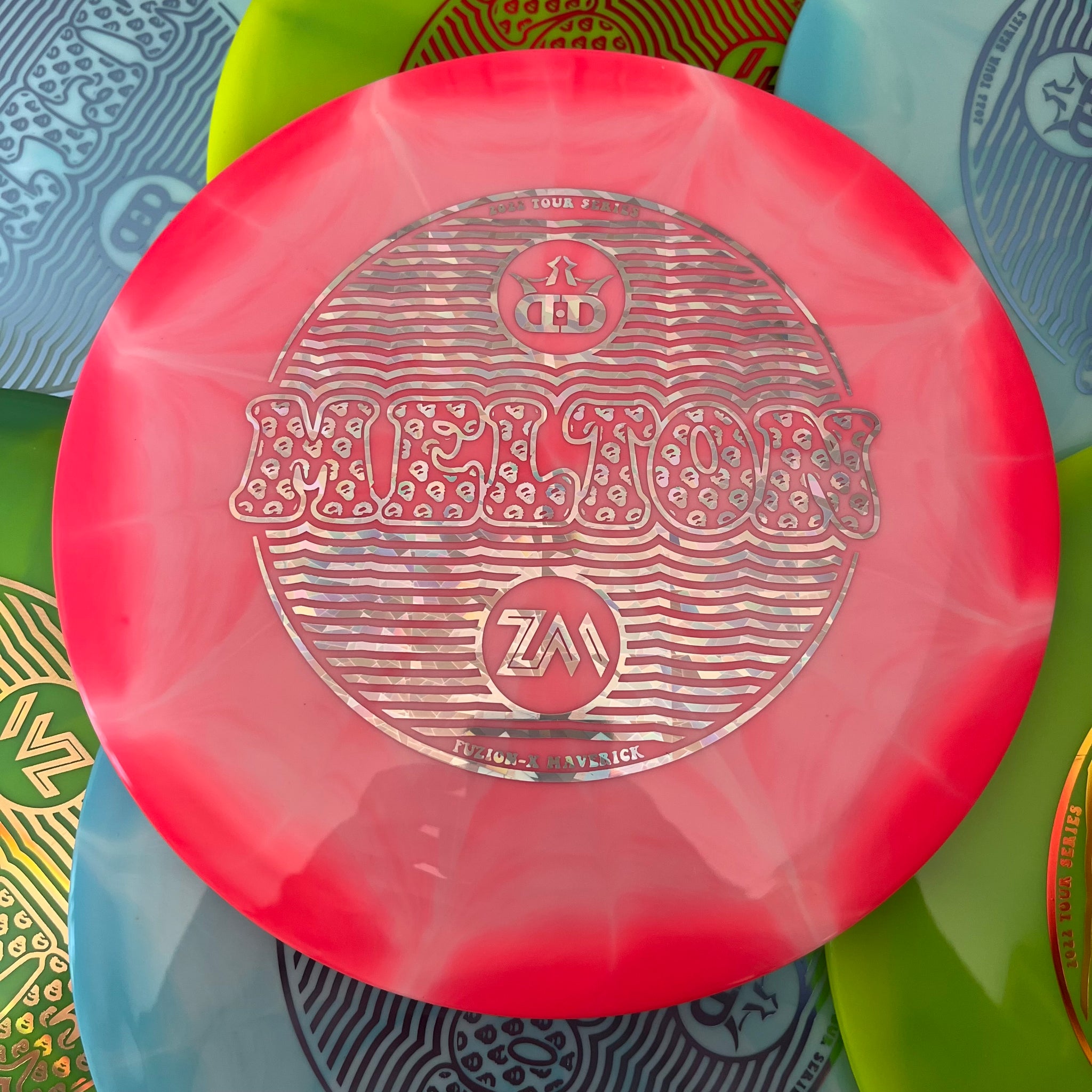 Dynamic Discs 2022 Zach Melton Team Series Fuzion-X Burst Maverick 7/4/-1.5/2