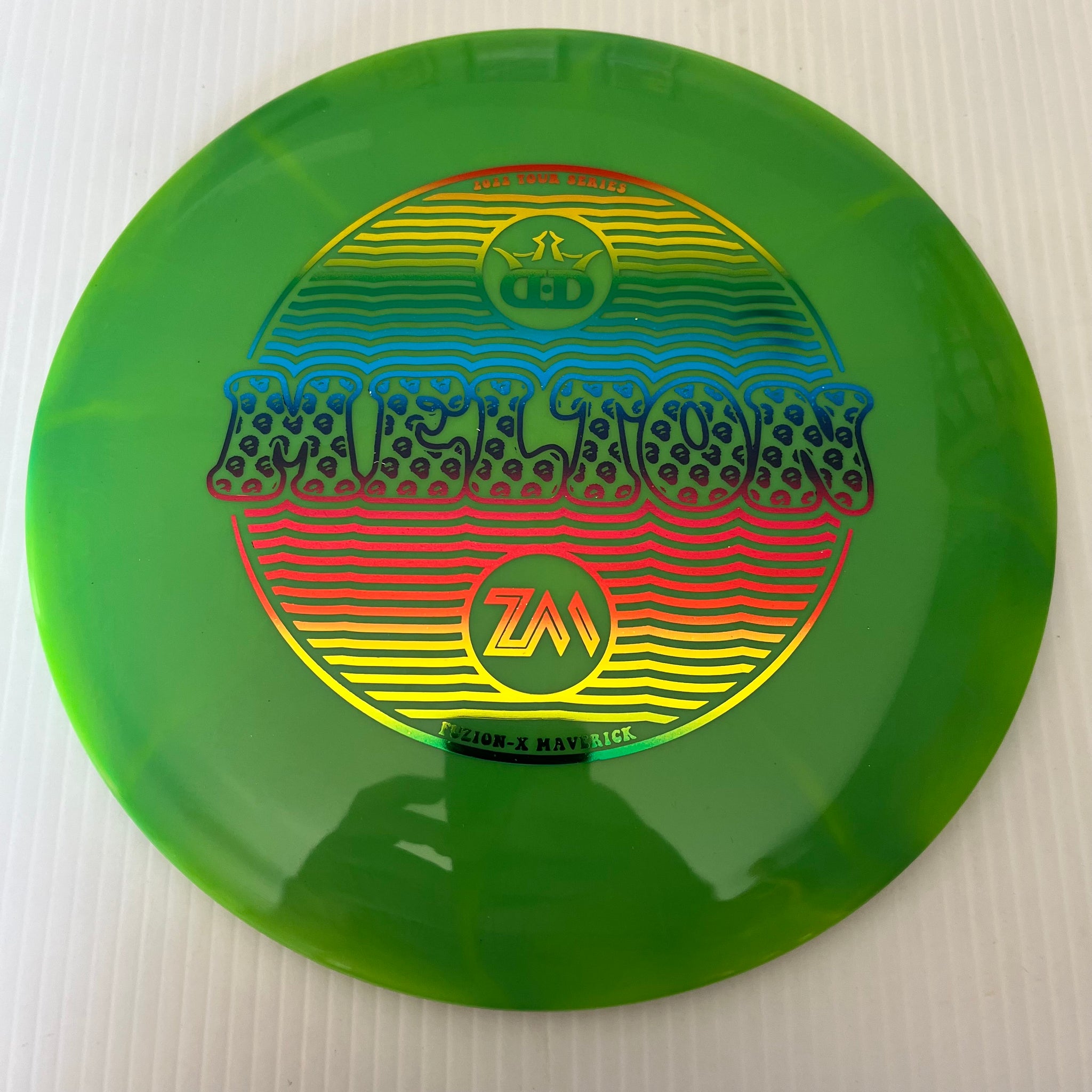 Dynamic Discs 2022 Zach Melton Team Series Fuzion-X Burst Maverick 7/4/-1.5/2