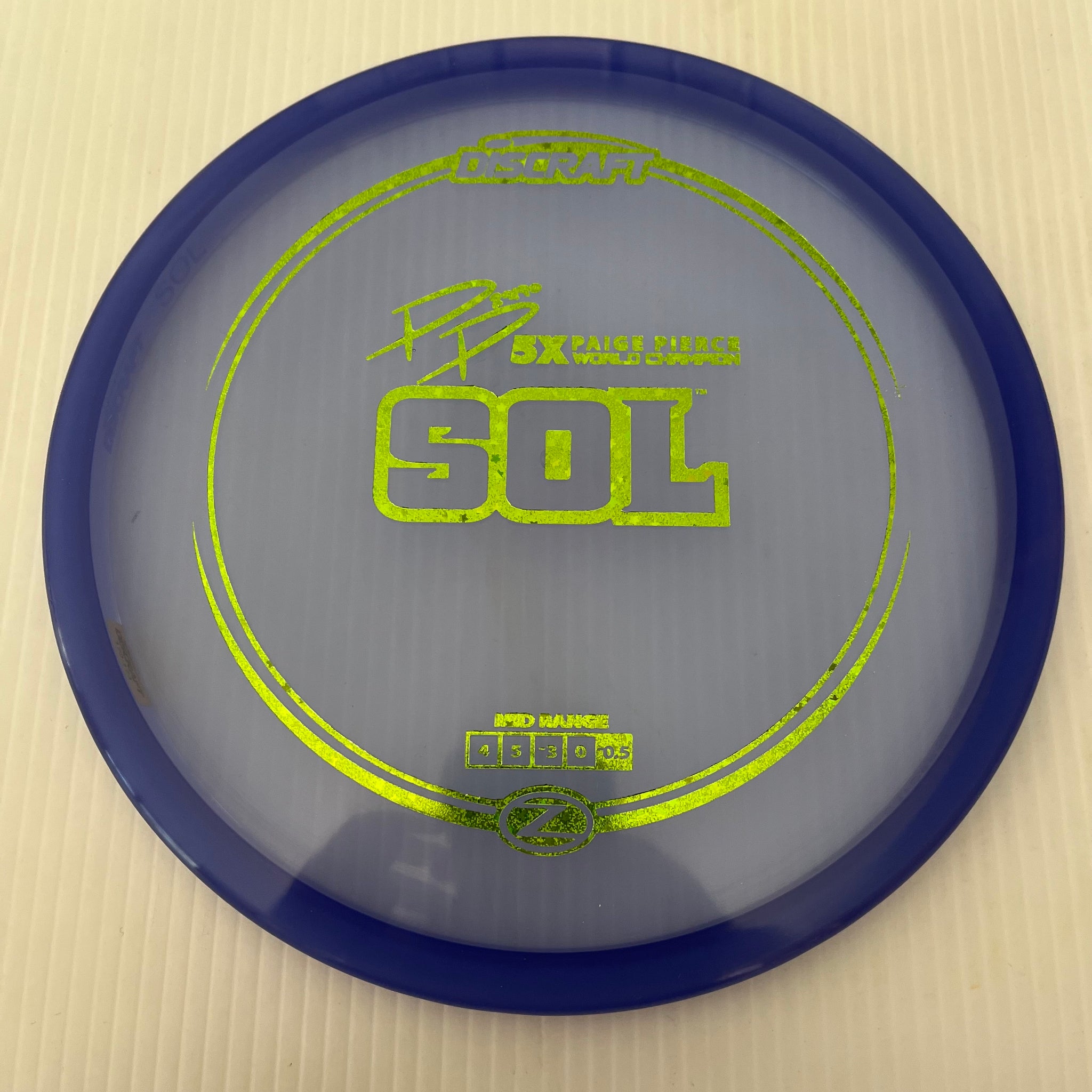 Discraft 5x Paige Pierce Z Sol 4/5/-3/0