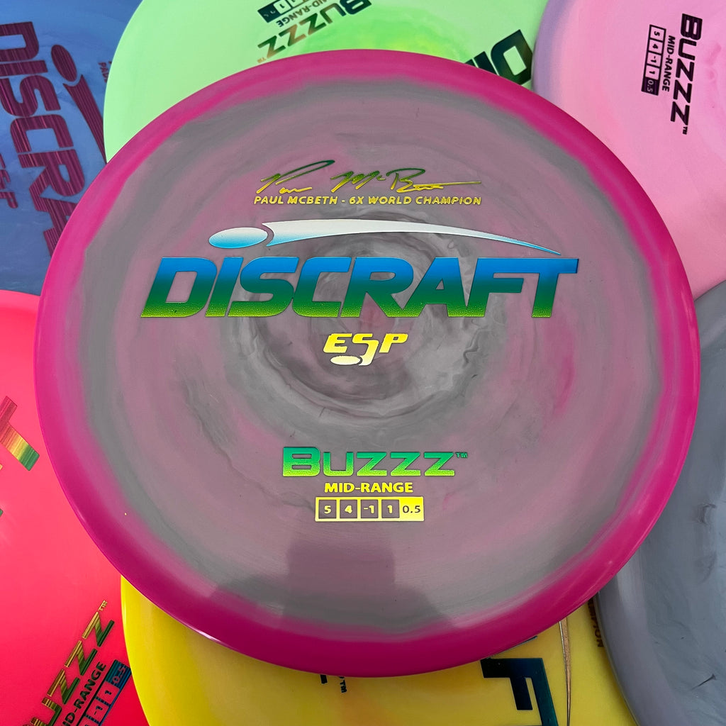 Discraft 6x Paul McBeth ESP Buzzz 5/4/-1/1 (Lightweights)