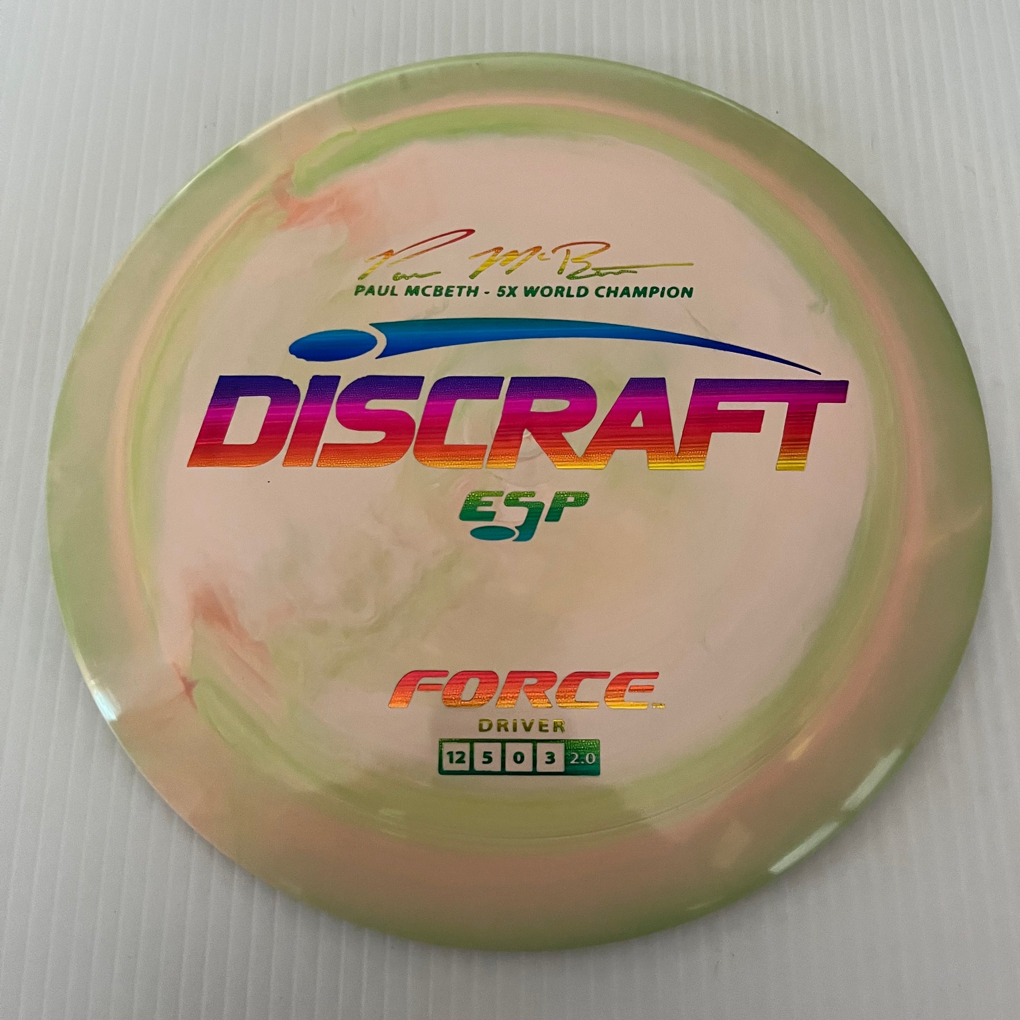 Discraft 5x Paul McBeth ESP Force 12/5/0/3 (173-174 grams)