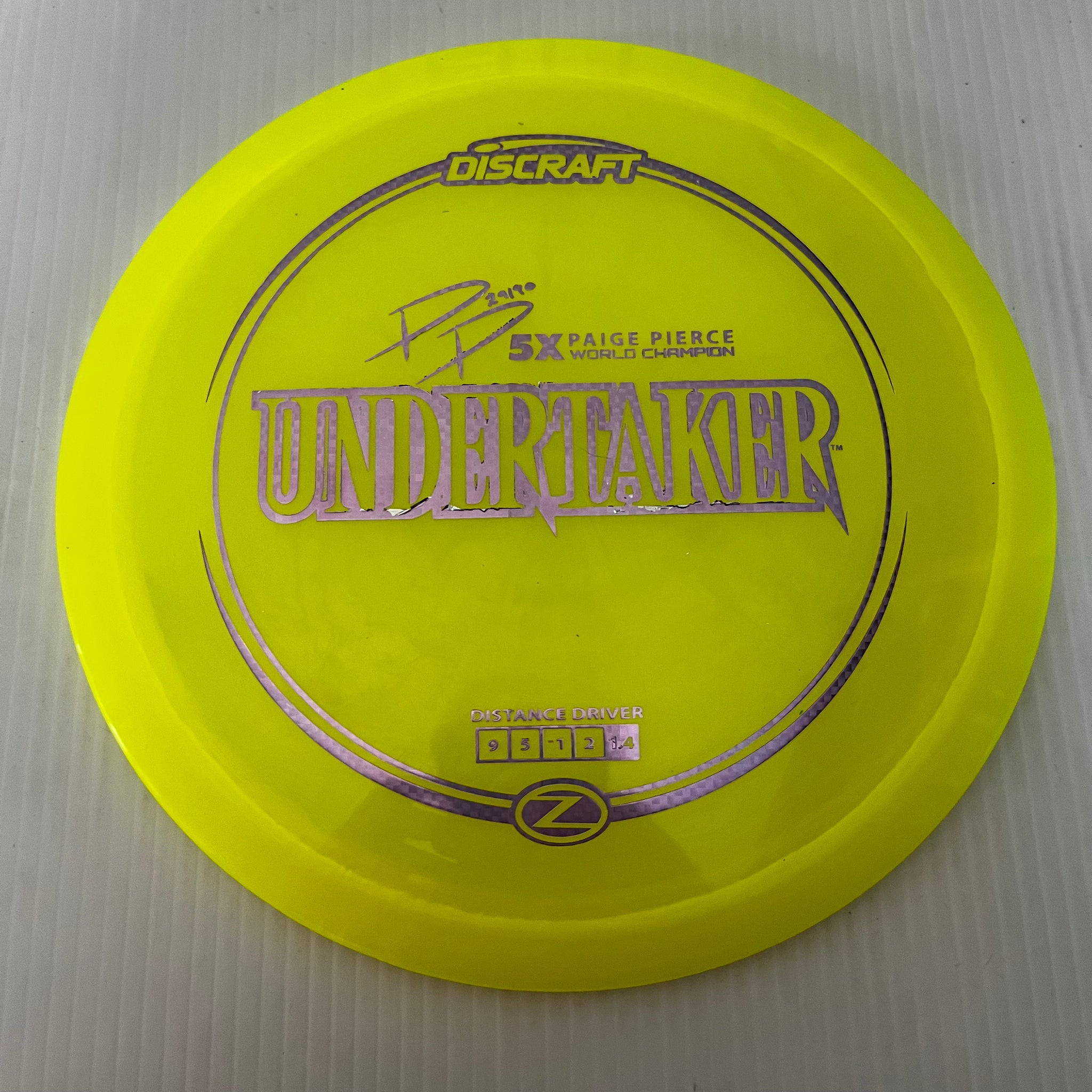 Discraft 5x Paige Pierce Z Undertaker 9/5/-1/2