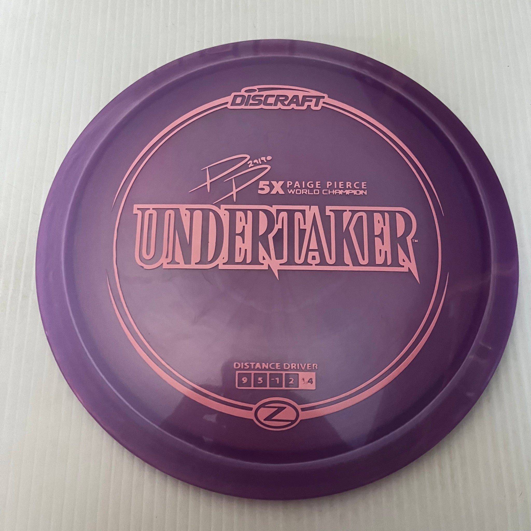 Discraft 5x Paige Pierce Z Undertaker 9/5/-1/2