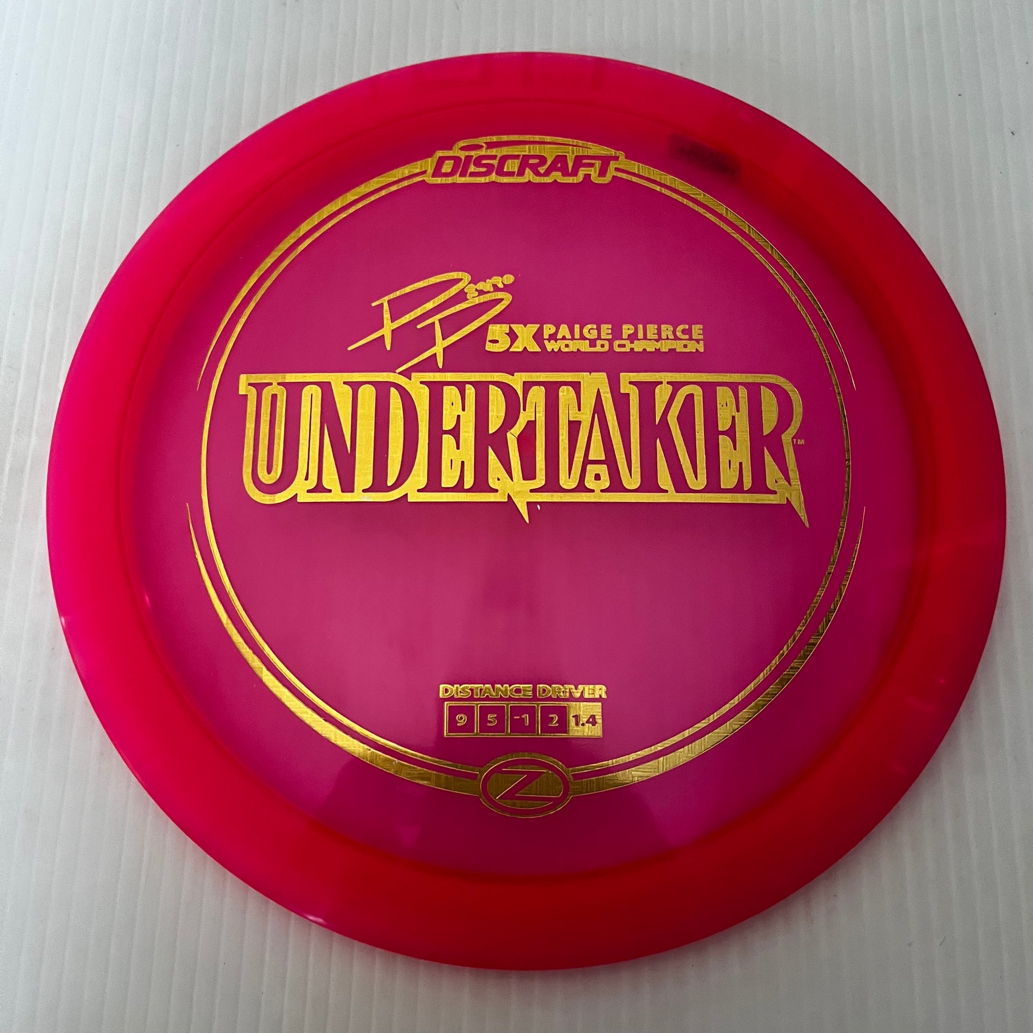 Discraft 5x Paige Pierce Z Undertaker 9/5/-1/2