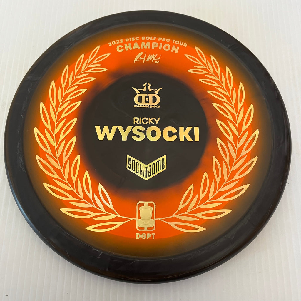 Dynamic Discs Ricky Wysocki DGPT Champion Raptor Eye Sockibomb Slammer 3/1/0.5/4