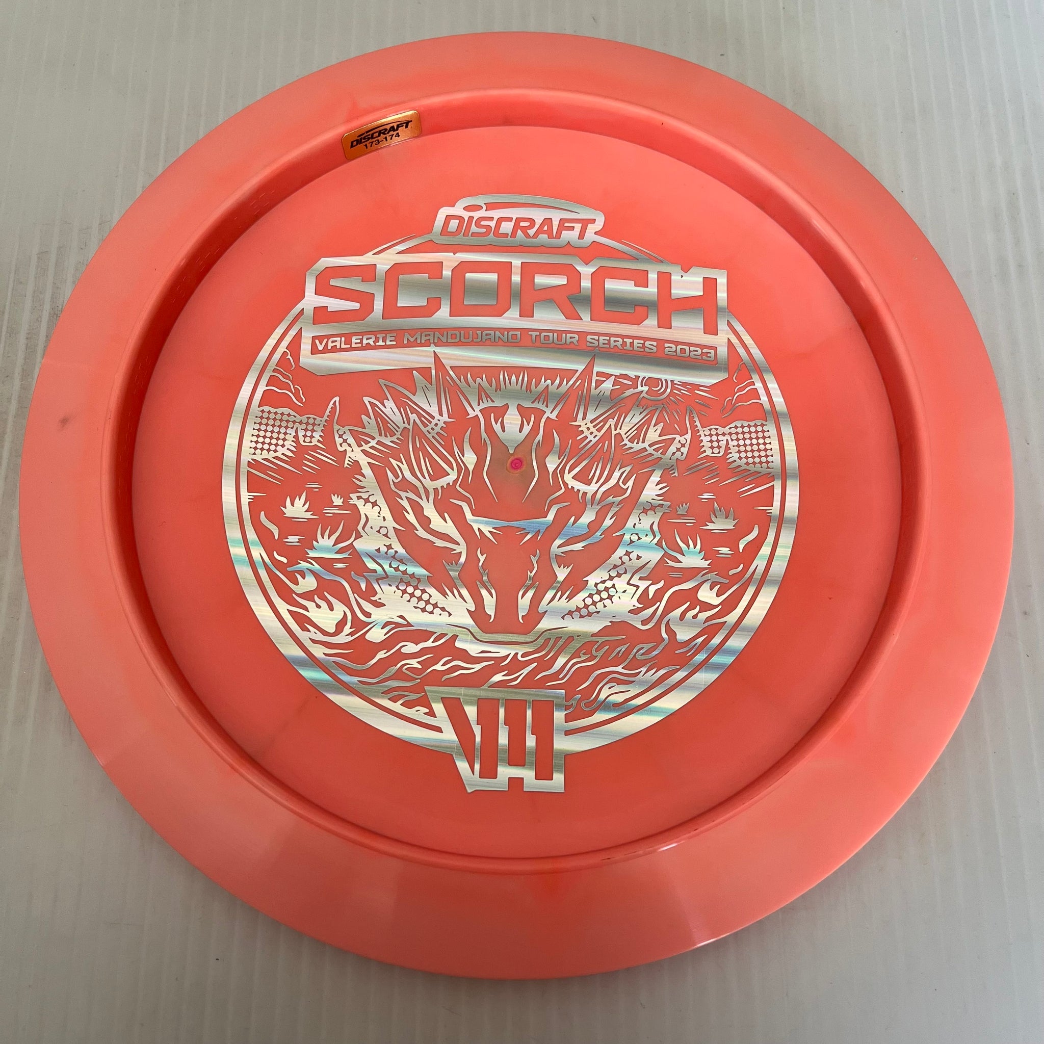 Discraft 2023 Valerie Mandujano Tour Series Swirly ESP Scorch 11/6/-2/-2