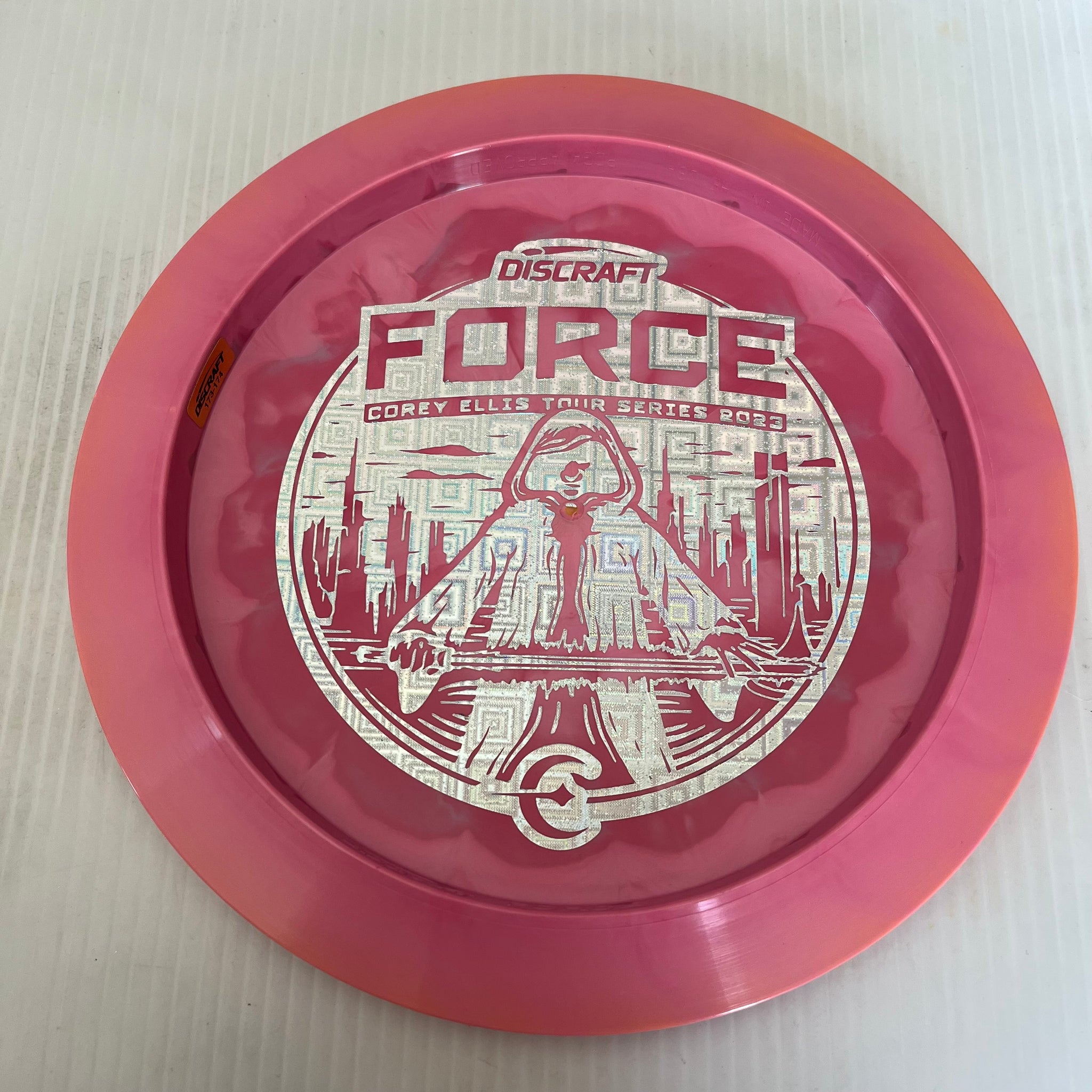 Discraft 2023 Corey Ellis Tour Series Swirly ESP Force 12/5/0/3