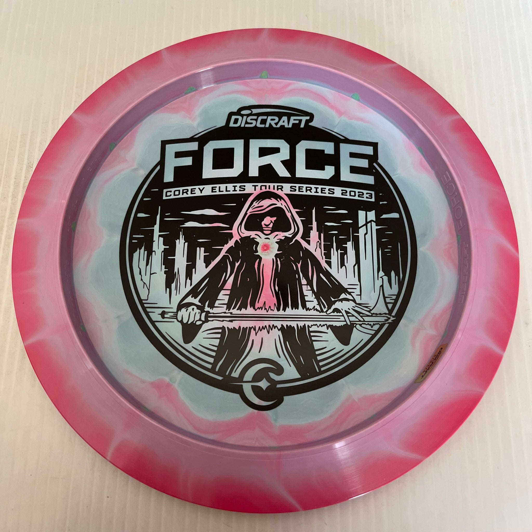 Discraft 2023 Corey Ellis Tour Series Swirly ESP Force 12/5/0/3