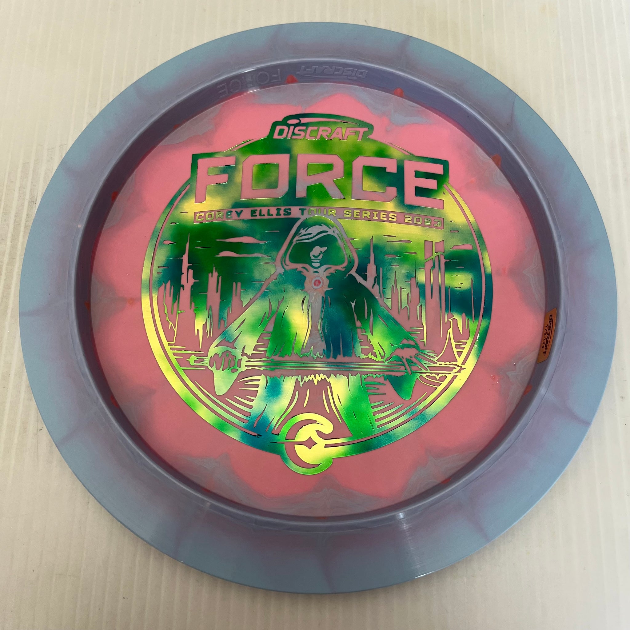 Discraft 2023 Corey Ellis Tour Series Swirly ESP Force 12/5/0/3