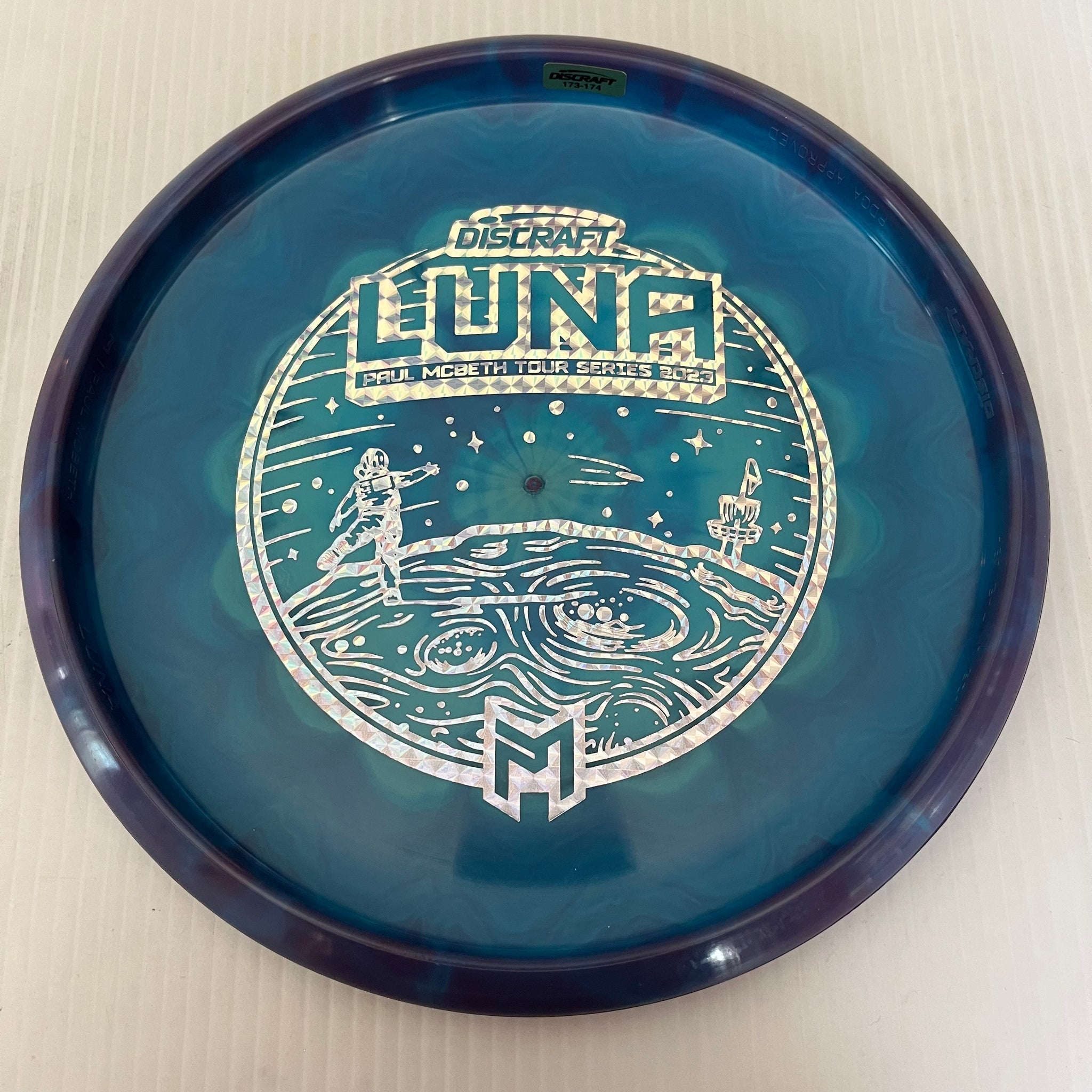 Discraft 2023 Paul McBeth Tour Series Swirly ESP Luna 3/4/0/2