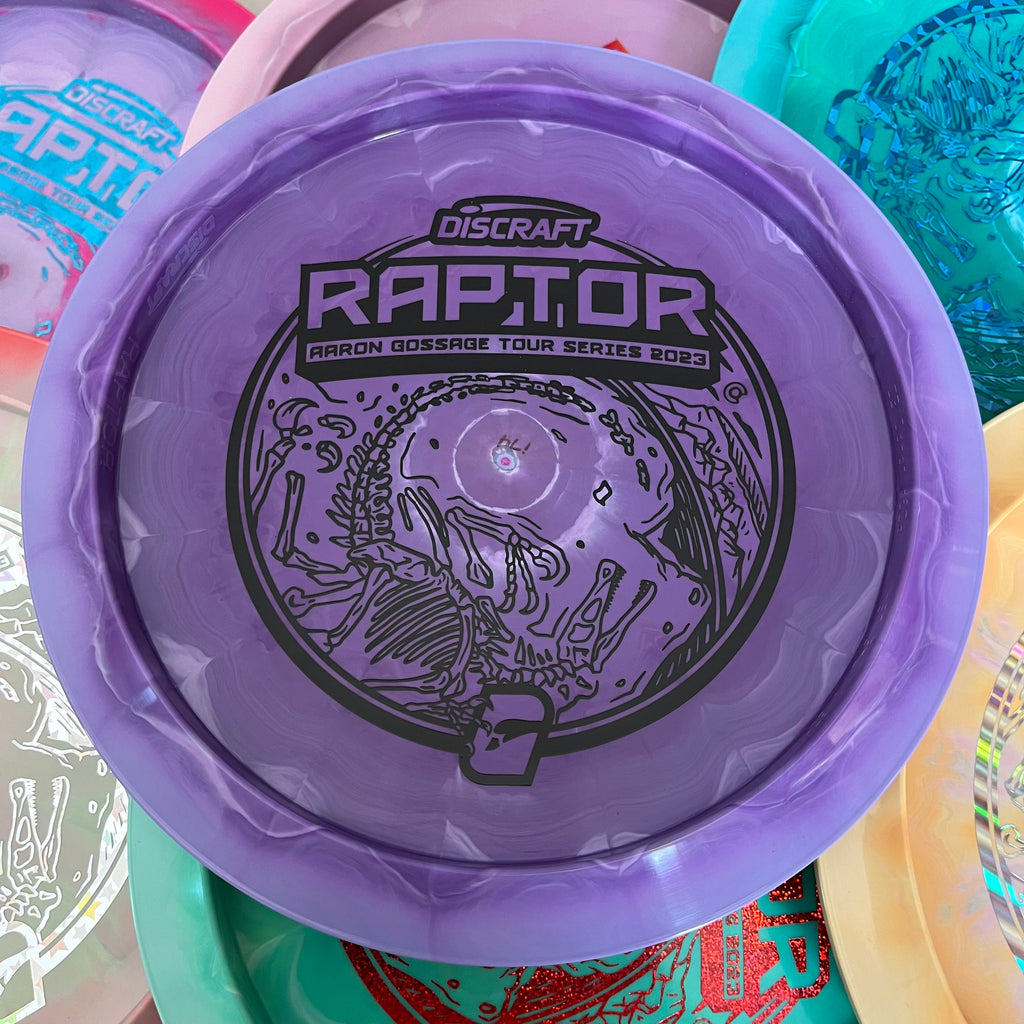 Discraft 2023 Aaron Gossage Tour Series Swirly ESP Raptor 9/4/0/3