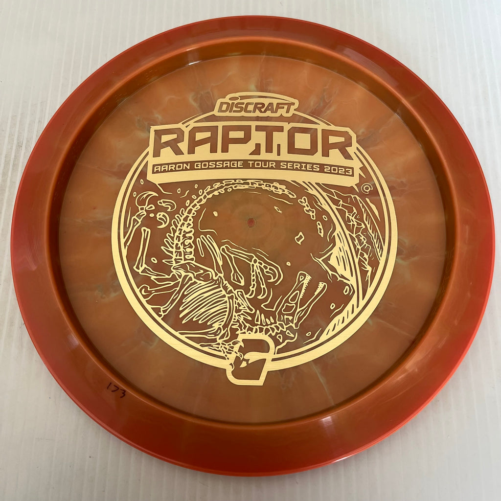 Discraft 2023 Aaron Gossage Tour Series Swirly ESP Raptor 9/4/0/3