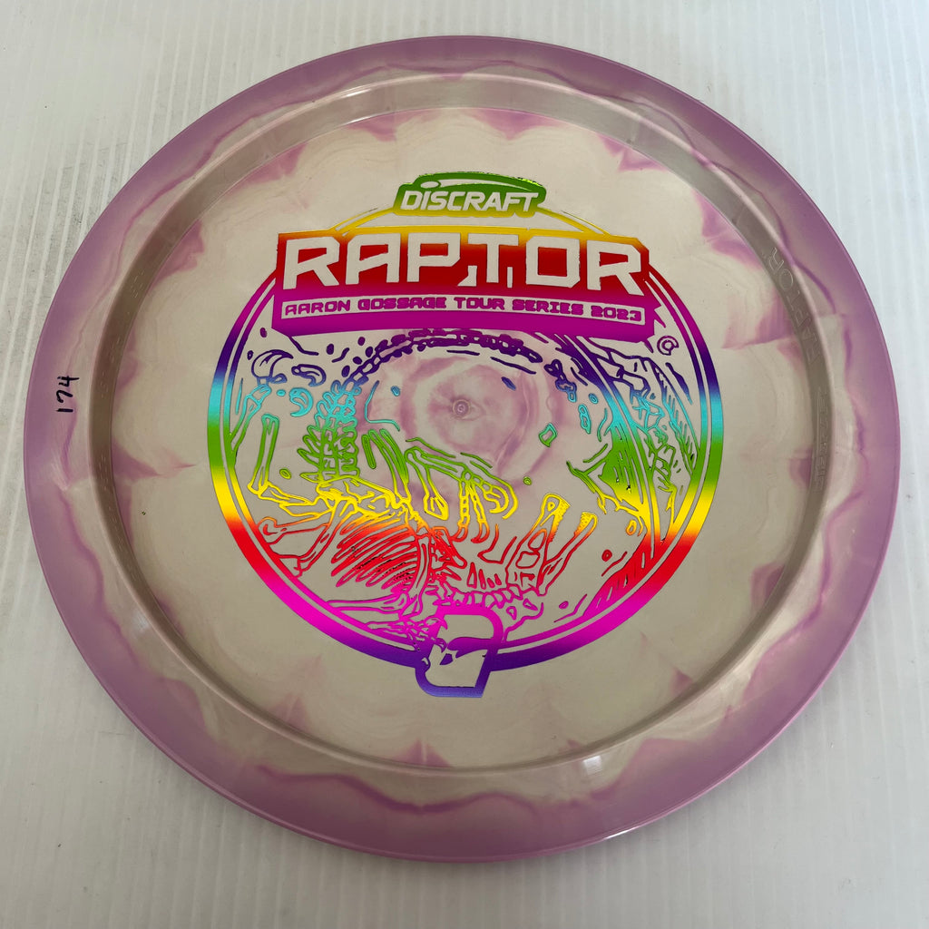 Discraft 2023 Aaron Gossage Tour Series Swirly ESP Raptor 9/4/0/3