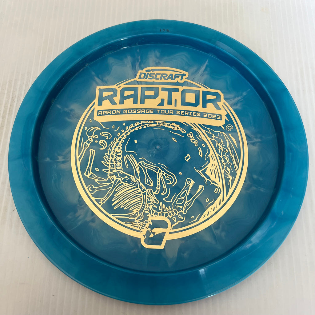 Discraft 2023 Aaron Gossage Tour Series Swirly ESP Raptor 9/4/0/3