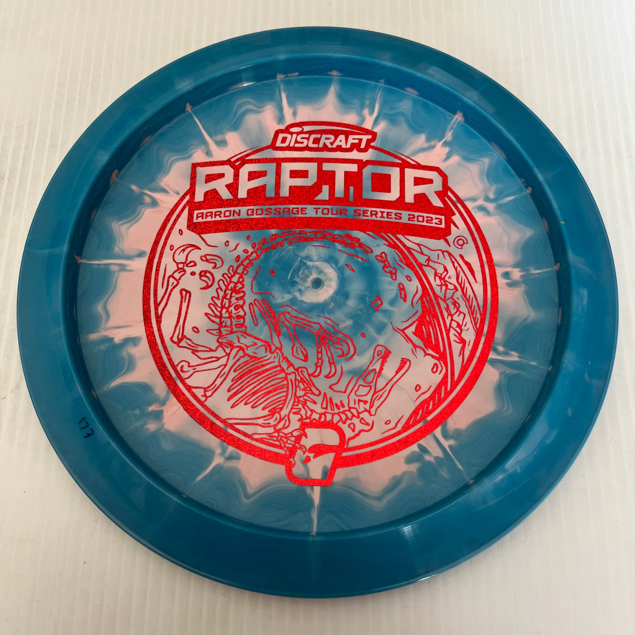 Discraft 2023 Aaron Gossage Tour Series Swirly ESP Raptor 9/4/0/3
