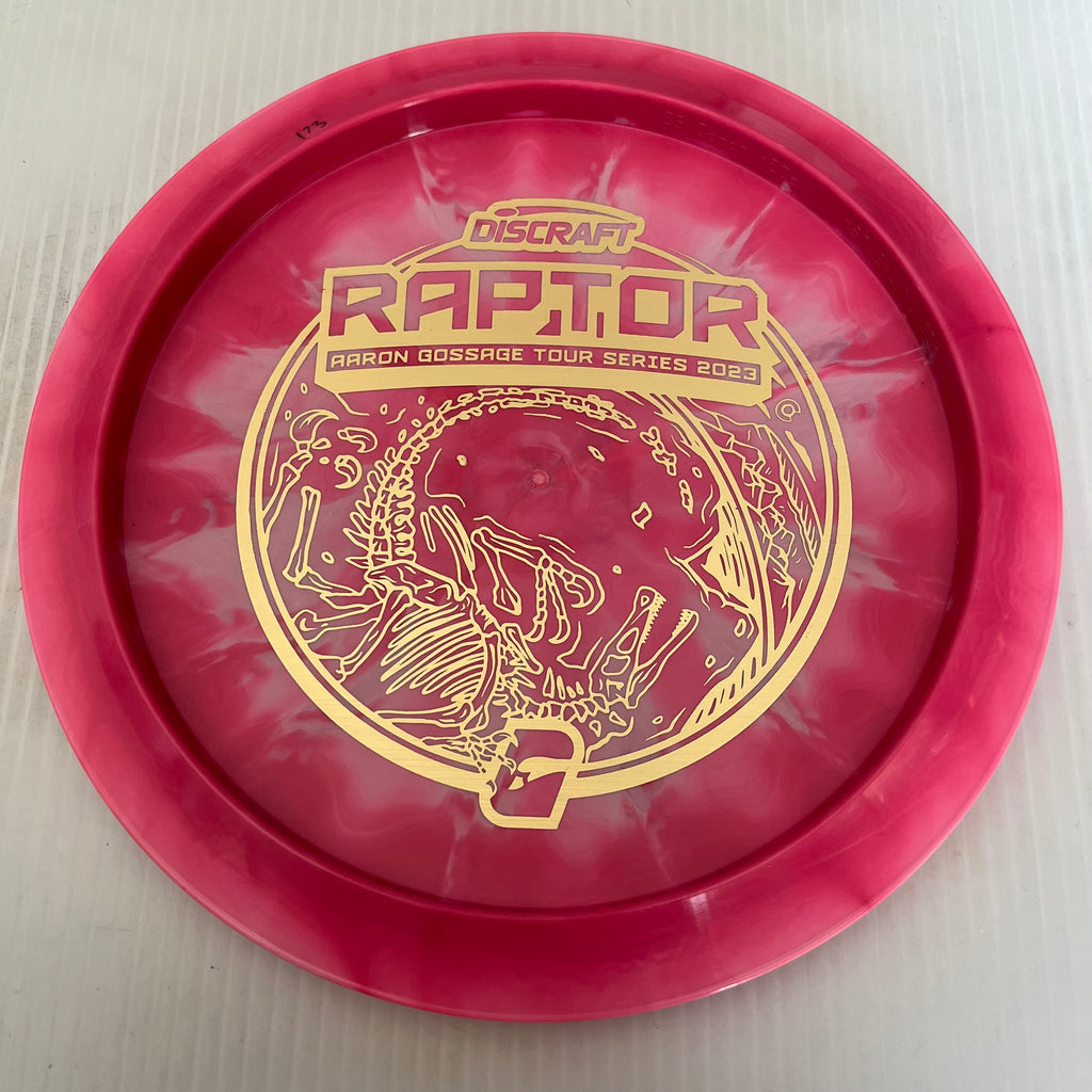 Discraft 2023 Aaron Gossage Tour Series Swirly ESP Raptor 9/4/0/3