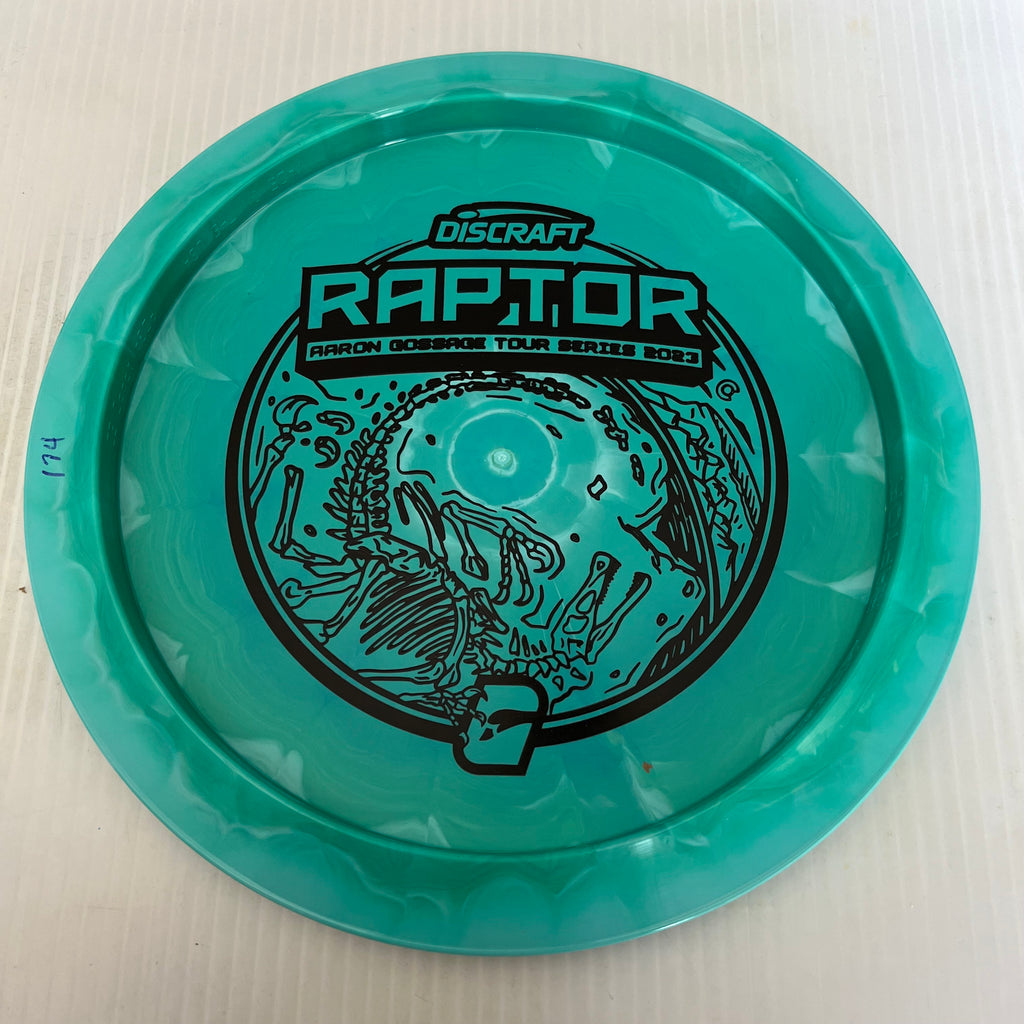 Discraft 2023 Aaron Gossage Tour Series Swirly ESP Raptor 9/4/0/3