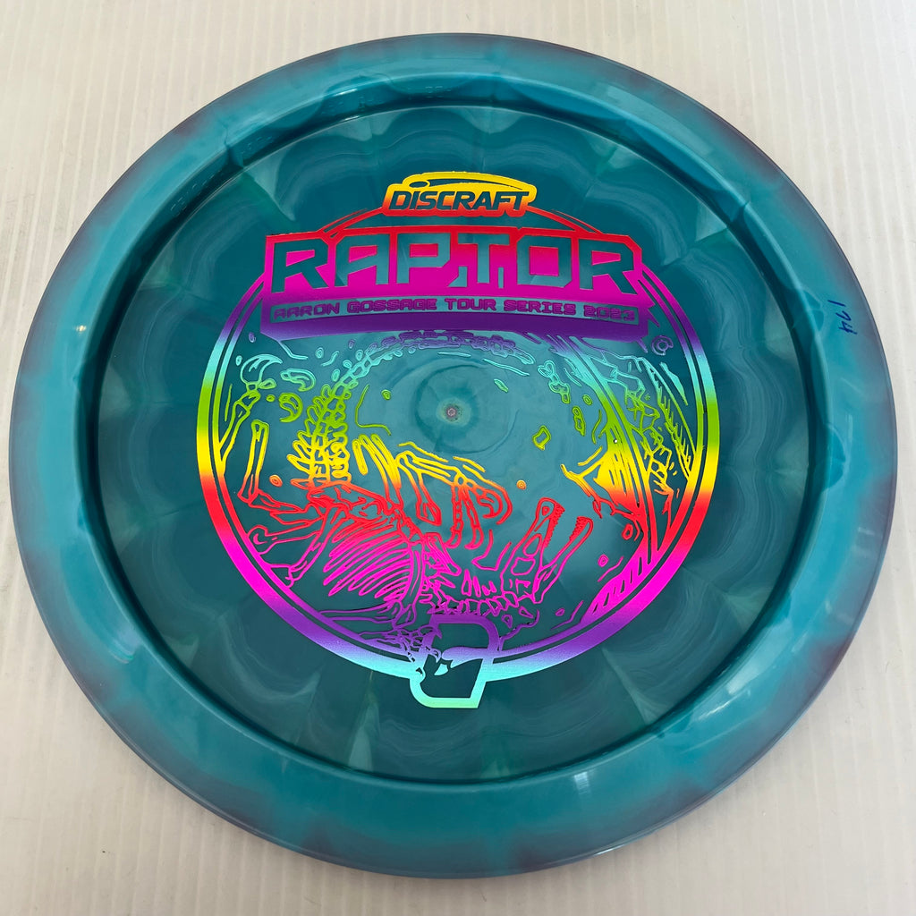 Discraft 2023 Aaron Gossage Tour Series Swirly ESP Raptor 9/4/0/3