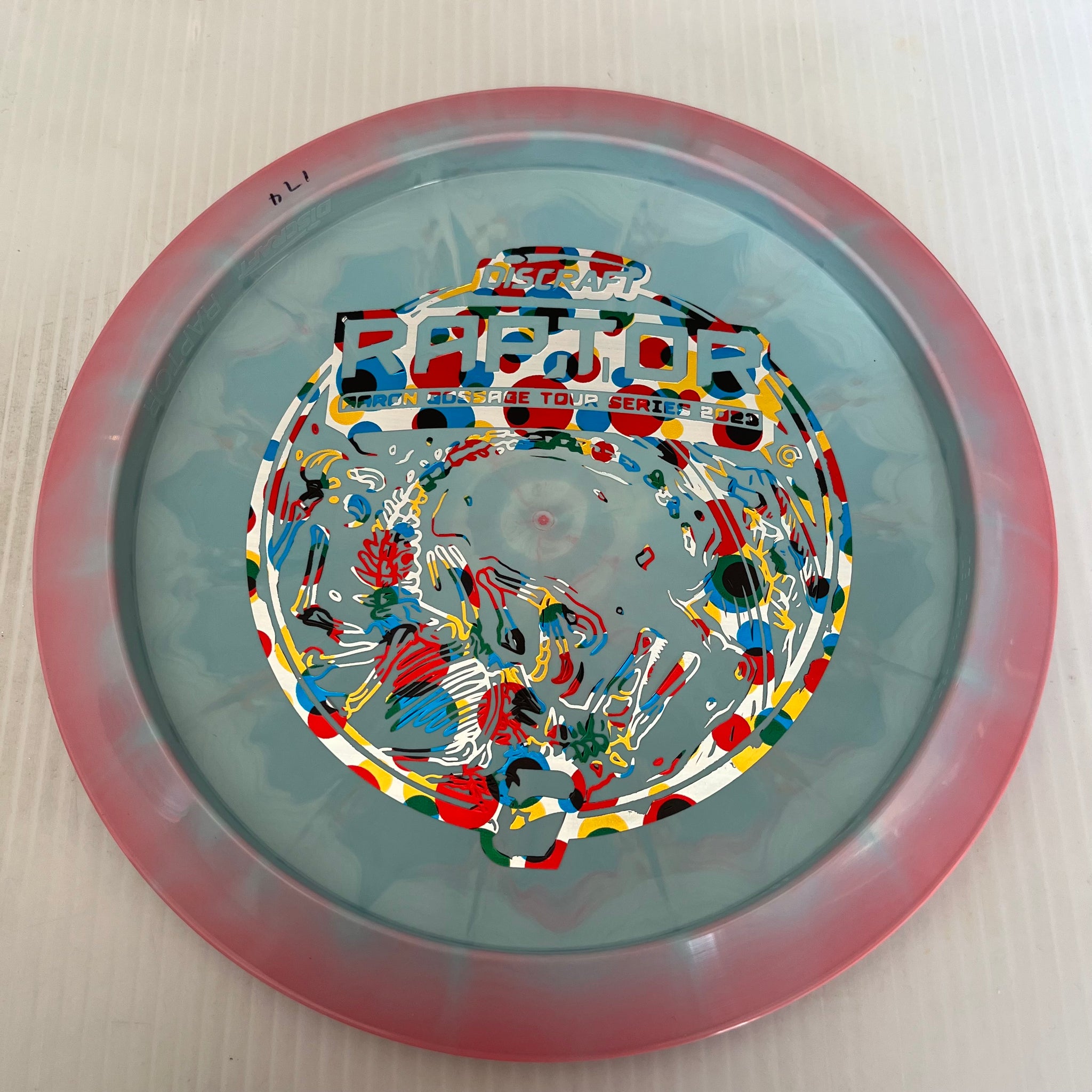 Discraft 2023 Aaron Gossage Tour Series Swirly ESP Raptor 9/4/0/3