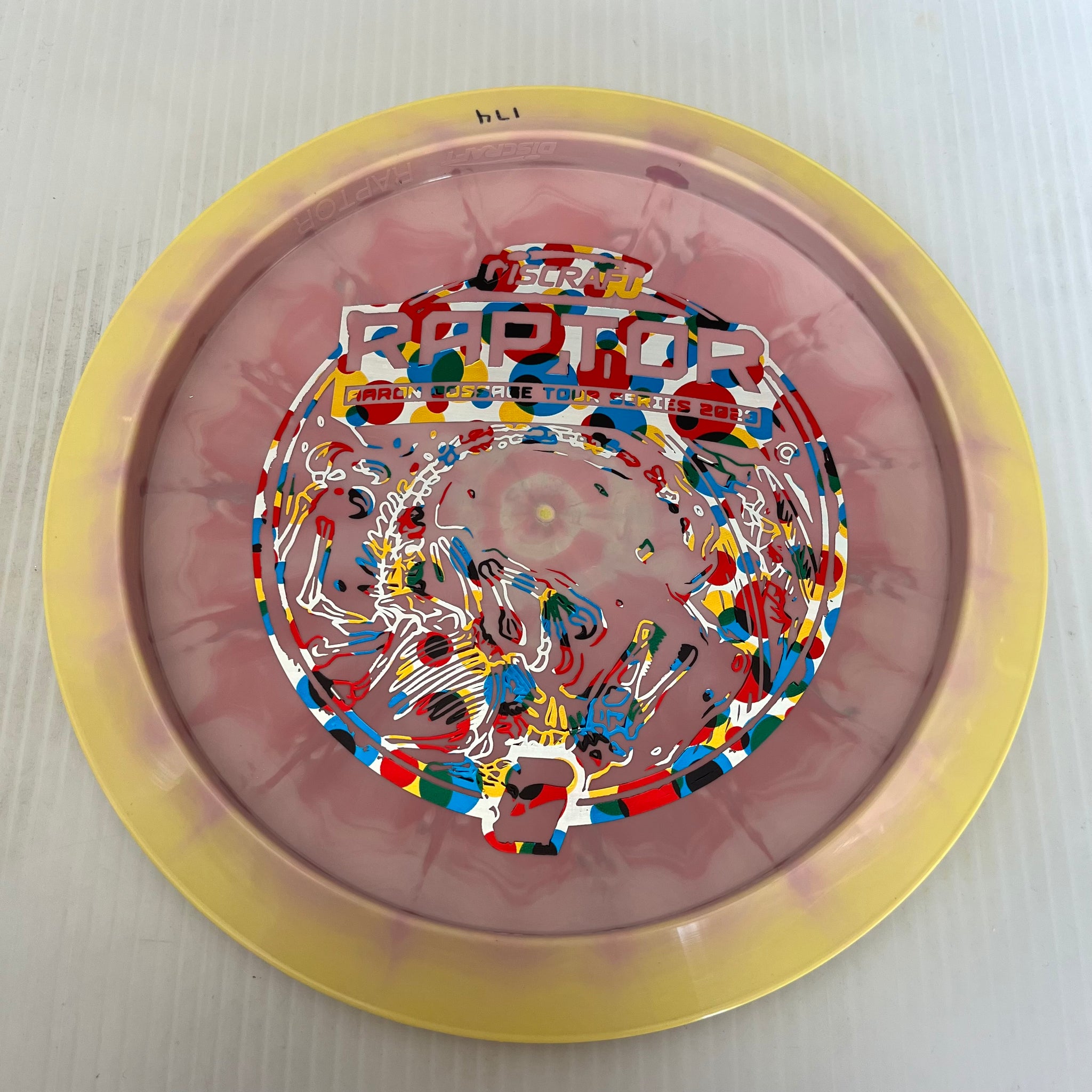 Discraft 2023 Aaron Gossage Tour Series Swirly ESP Raptor 9/4/0/3