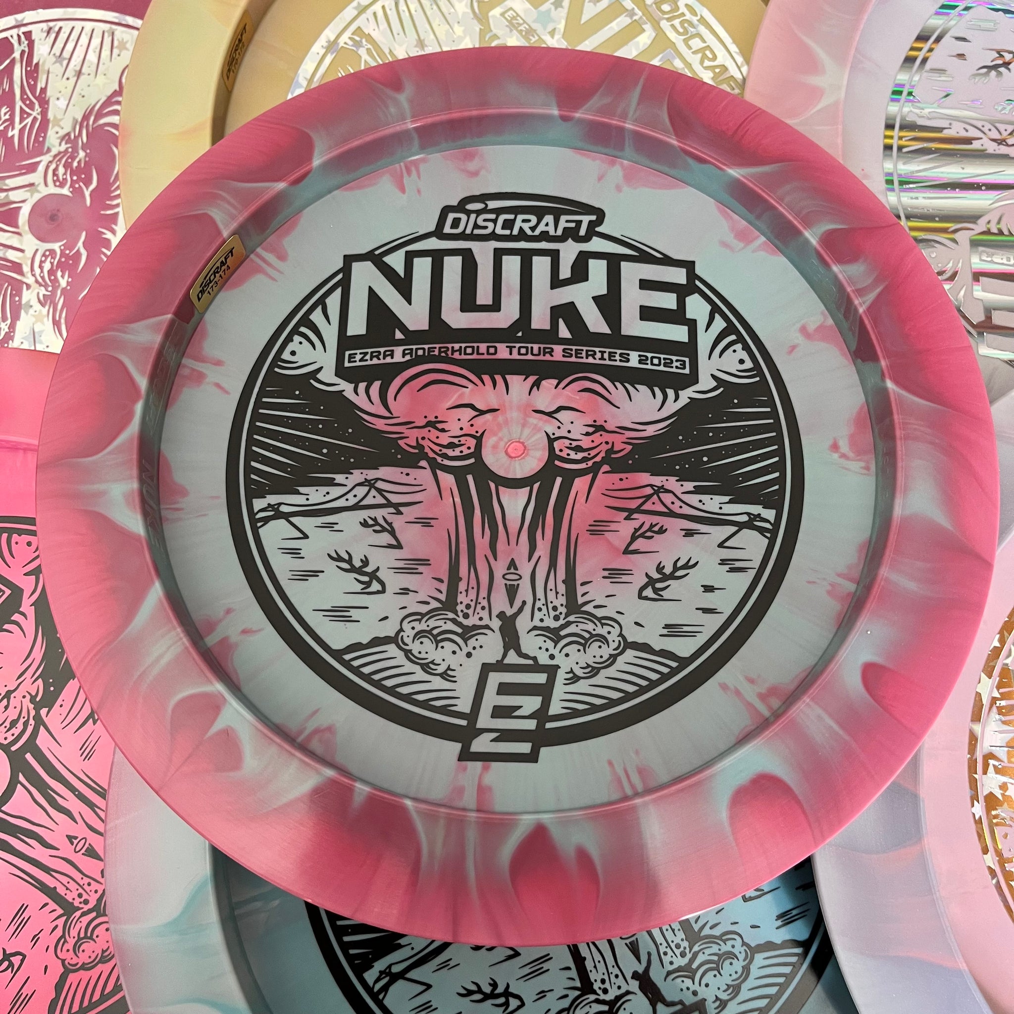 Discraft 2023 Ezra Aderhold Tour Series Swirly ESP Nuke 13/5/-1/3