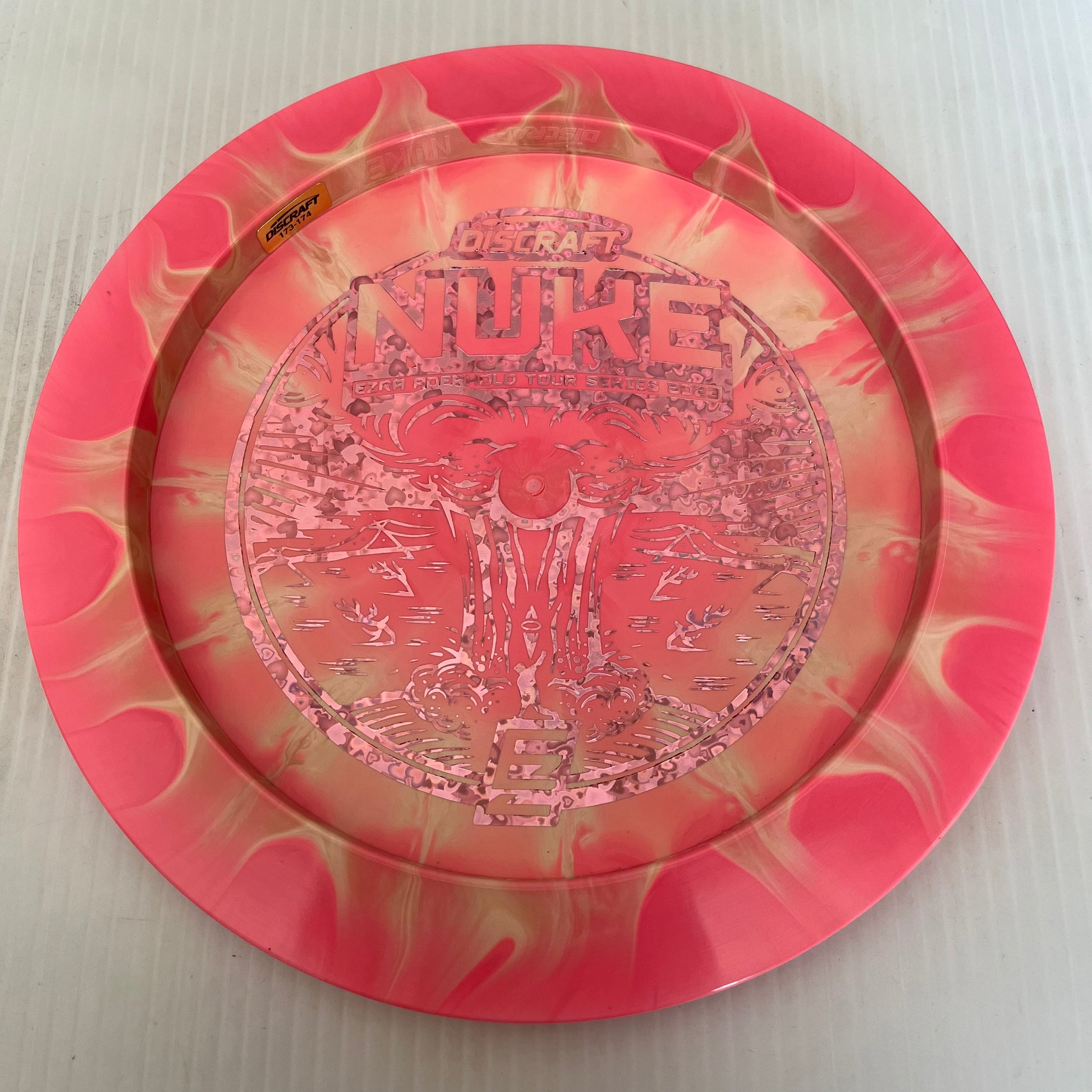 Discraft 2023 Ezra Aderhold Tour Series Swirly ESP Nuke 13/5/-1/3