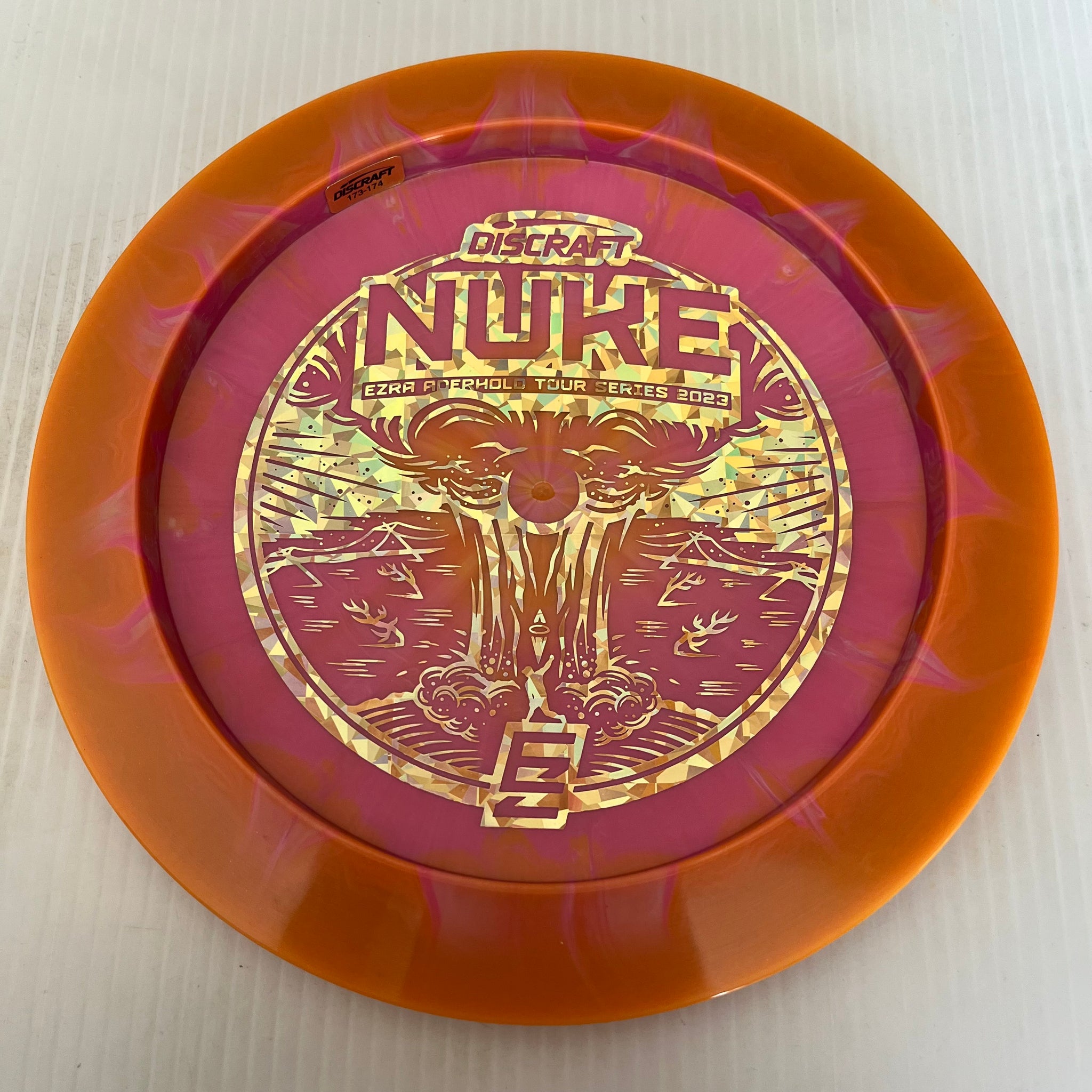 Discraft 2023 Ezra Aderhold Tour Series Swirly ESP Nuke 13/5/-1/3