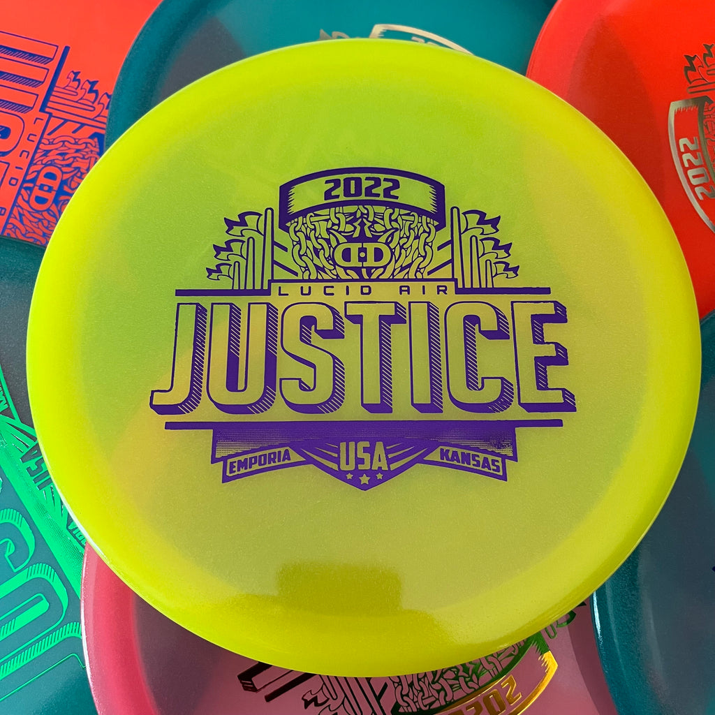 Dynamic Discs 2022 Pro Worlds Lucid Air Justice 5/1/0.5/4
