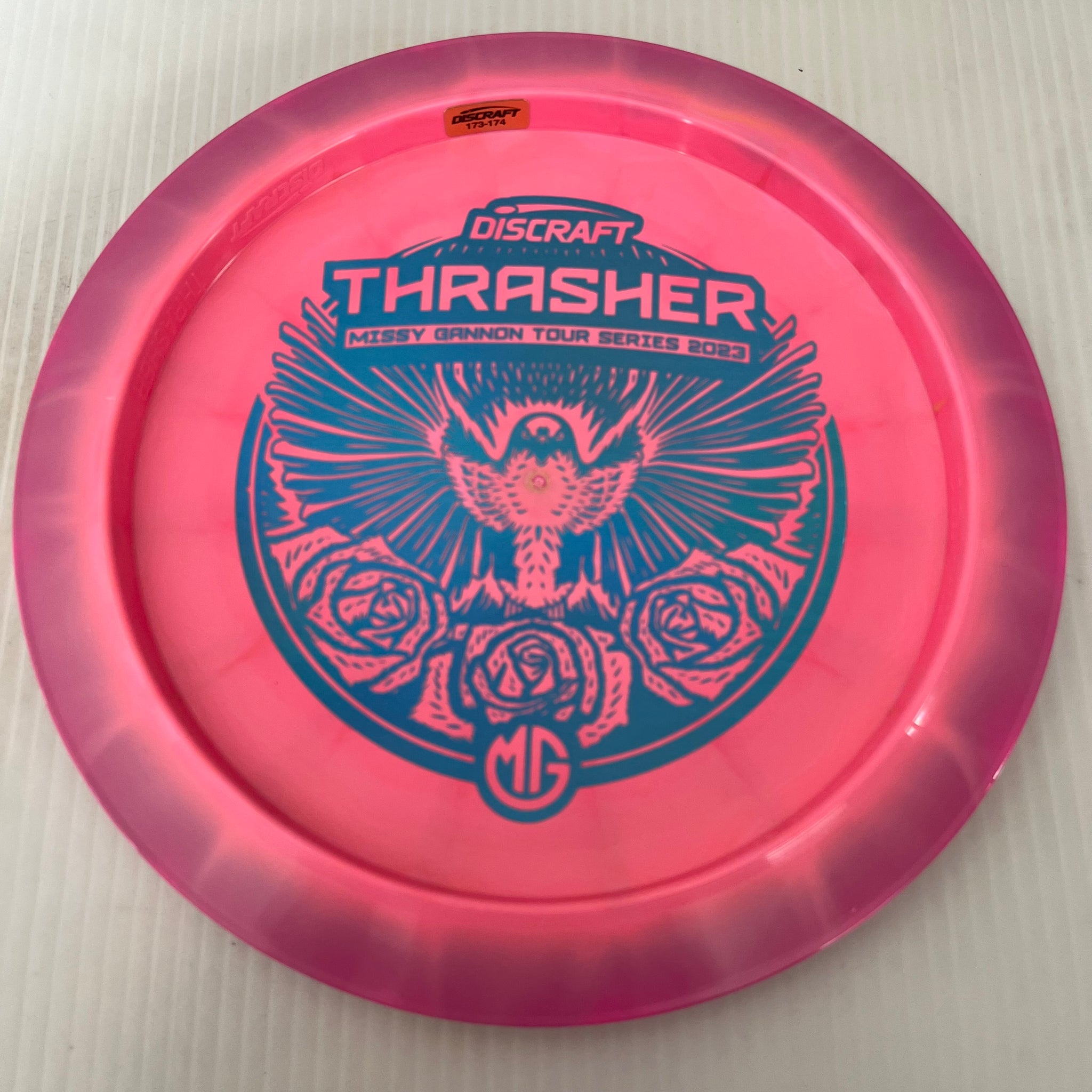 Discraft 2023 Missy Gannon Tour Series Swirly ESP Thrasher 12/5/-3/2