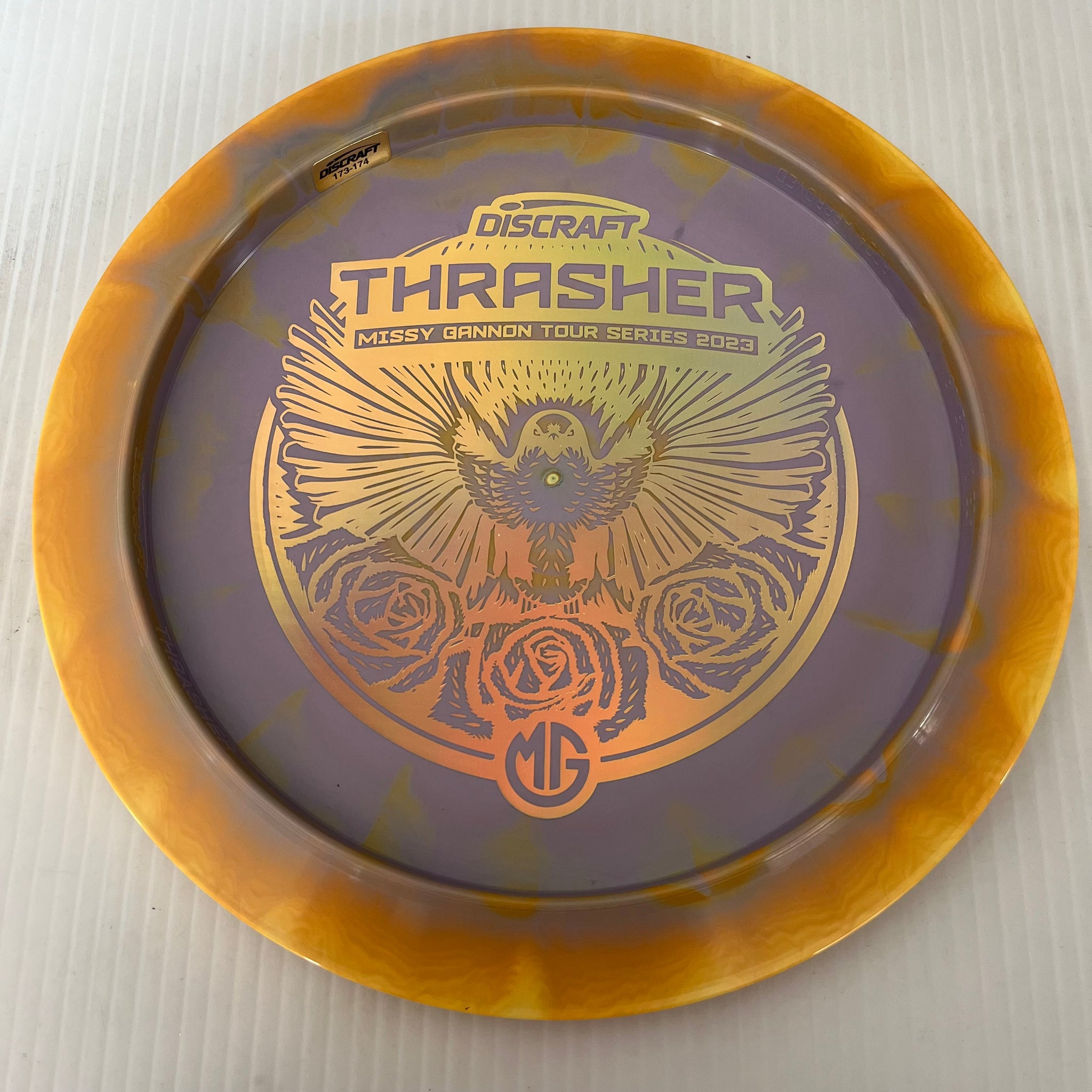 Discraft 2023 Missy Gannon Tour Series Swirly ESP Thrasher 12/5/-3/2