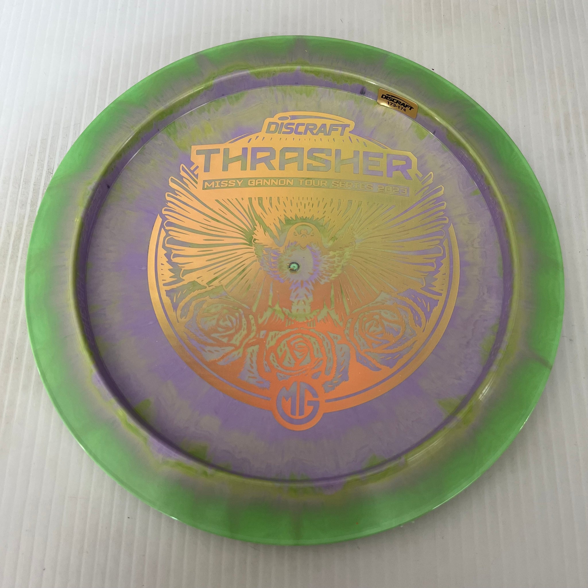 Discraft 2023 Missy Gannon Tour Series Swirly ESP Thrasher 12/5/-3/2