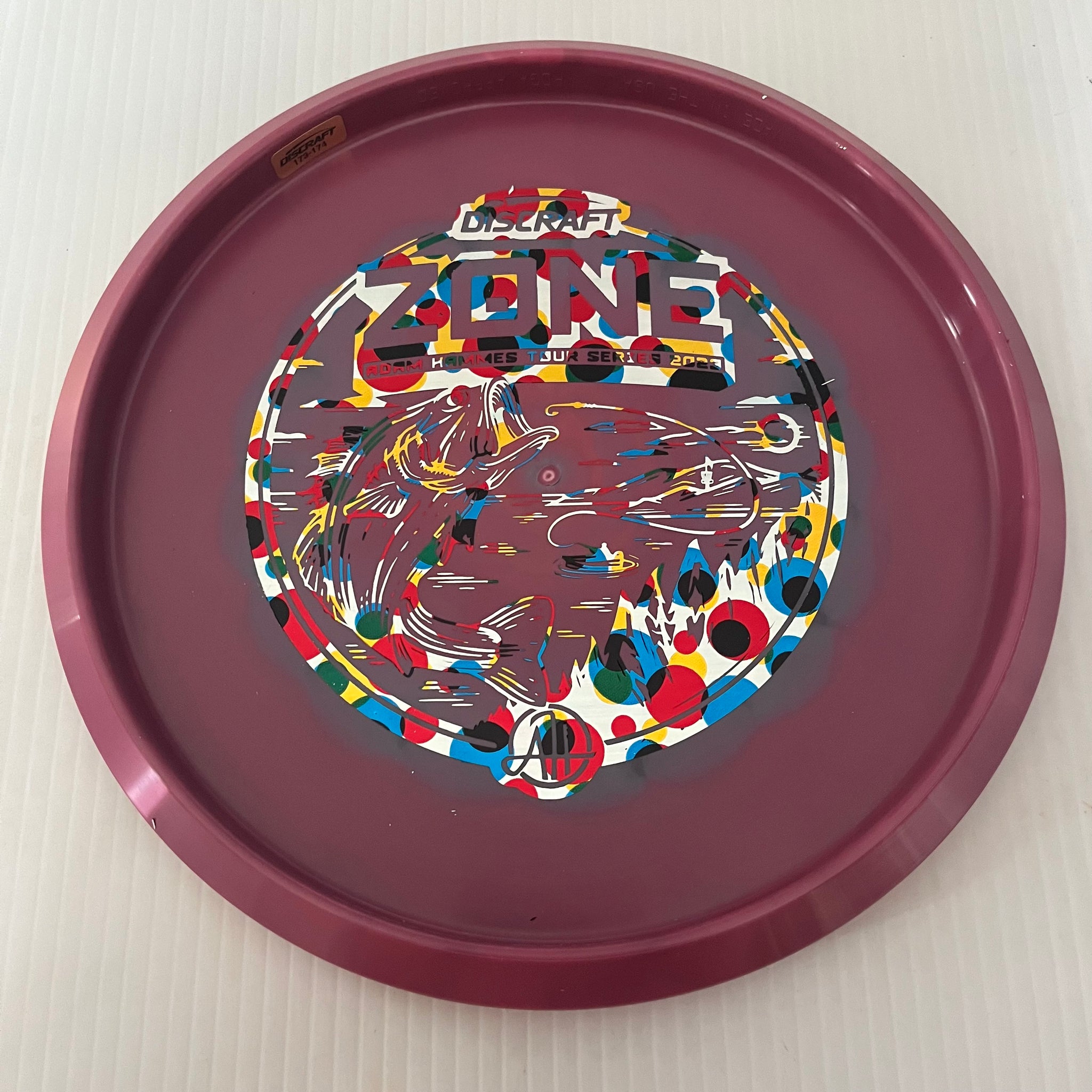 Discraft 2023 Adam Hammes Tour Series Swirly ESP Zone 4/3/0/3