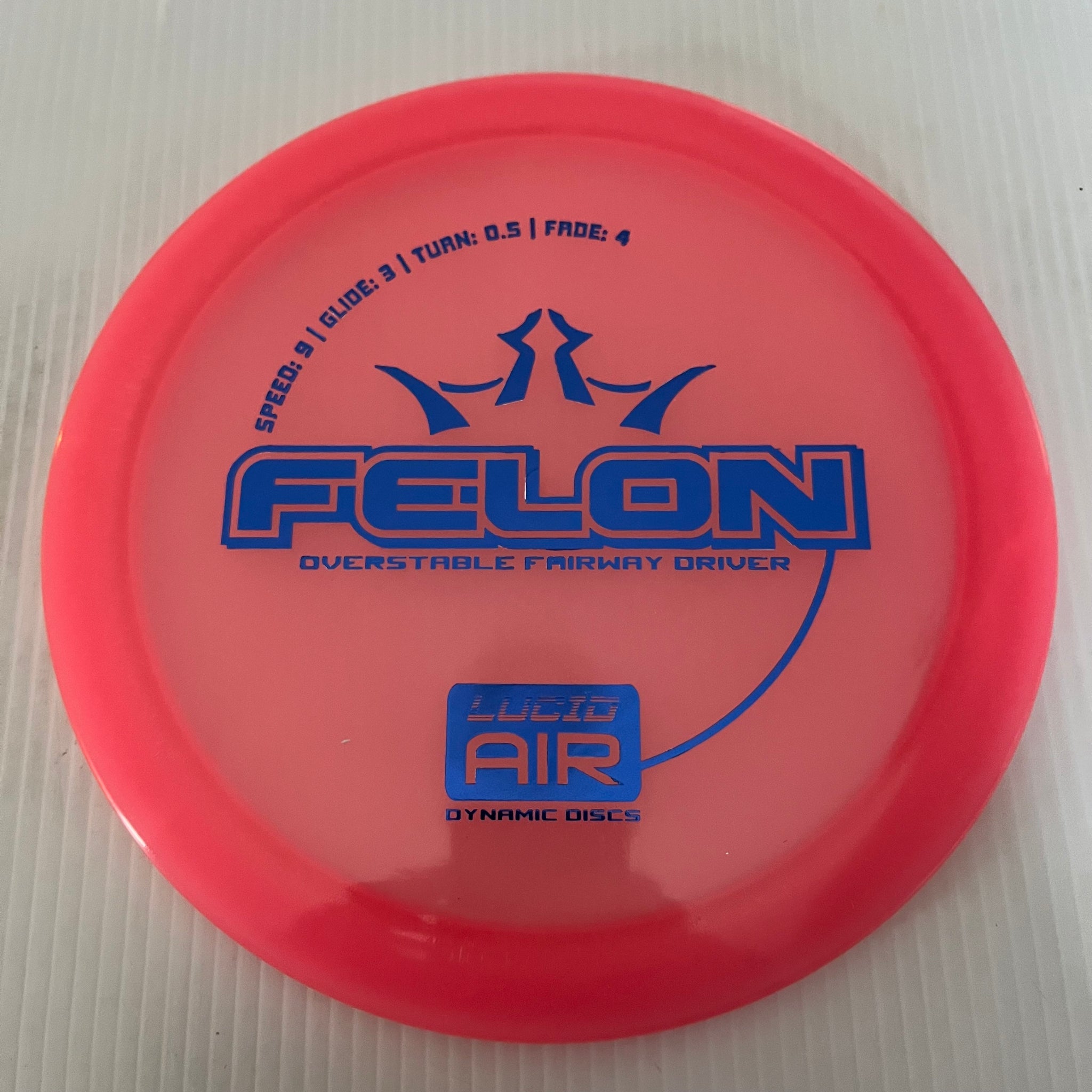 Dynamic Discs Lucid Air Felon 9/3/0.5/4