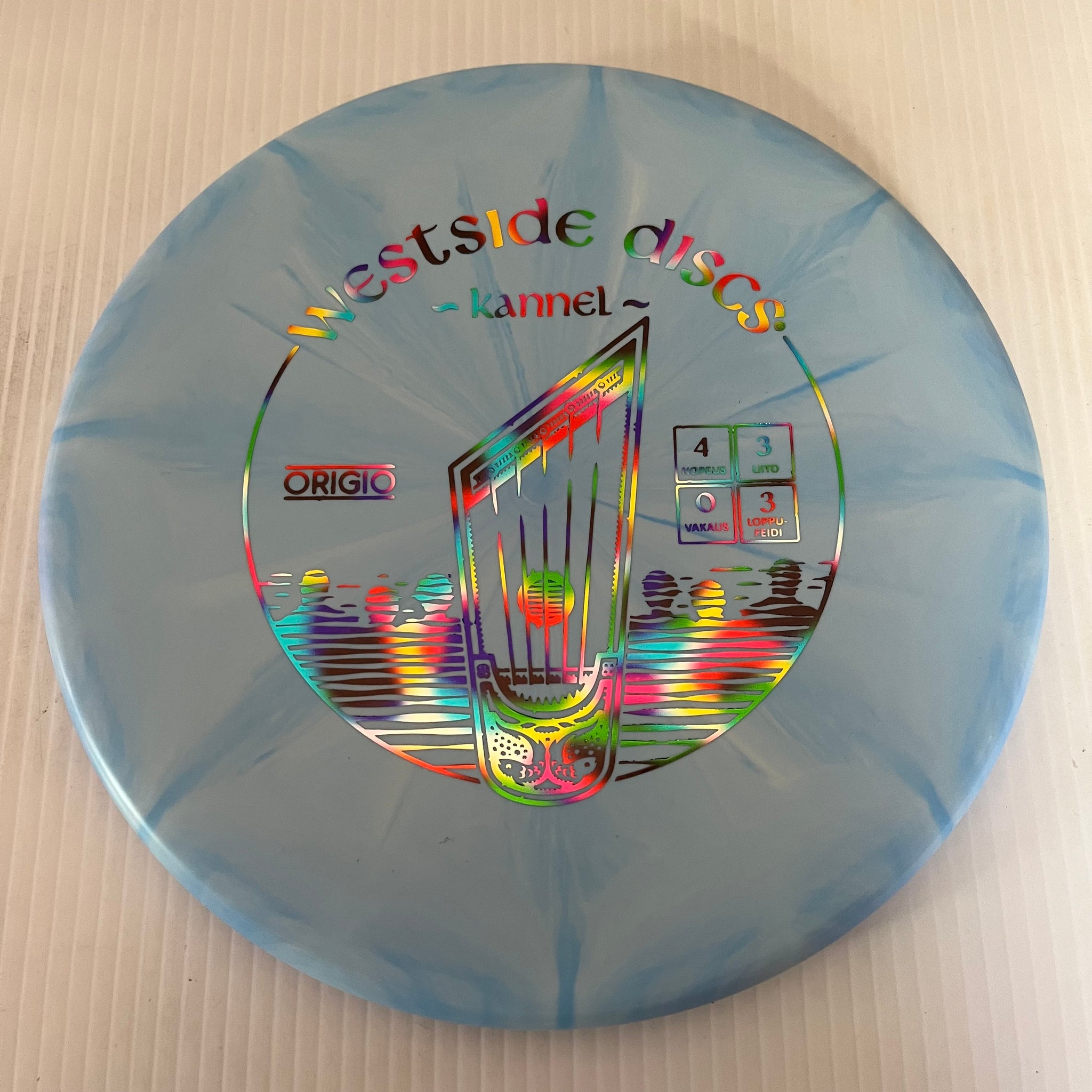 Westside Discs Finnish "Kannel" Stamped Origio Burst Harp 4/3/0/3