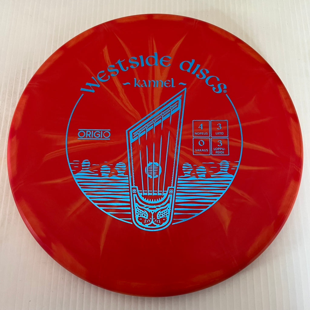 Westside Discs Finnish "Kannel" Stamped Origio Burst Harp 4/3/0/3