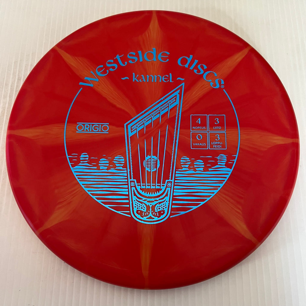 Westside Discs Finnish "Kannel" Stamped Origio Burst Harp 4/3/0/3
