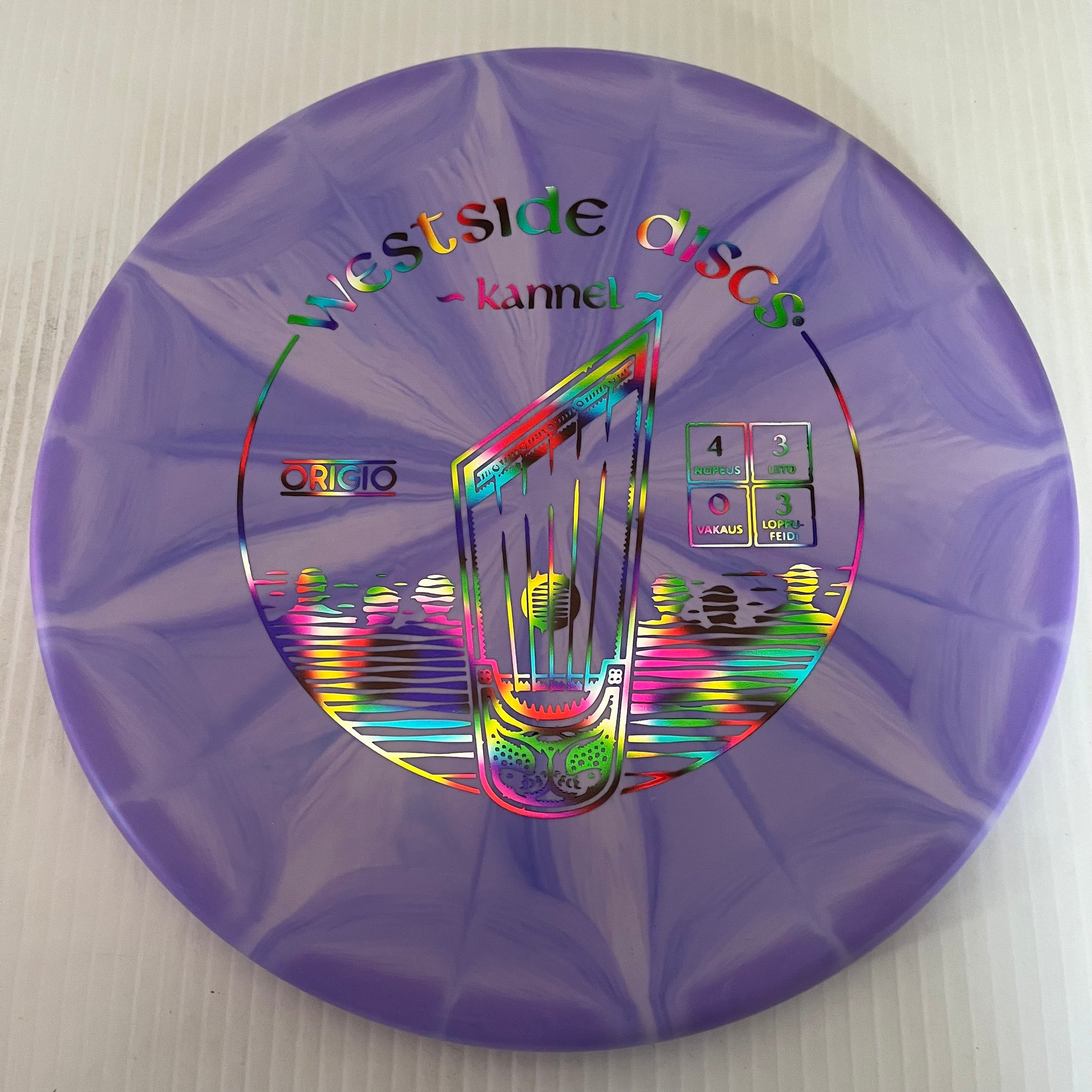Westside Discs Finnish "Kannel" Stamped Origio Burst Harp 4/3/0/3