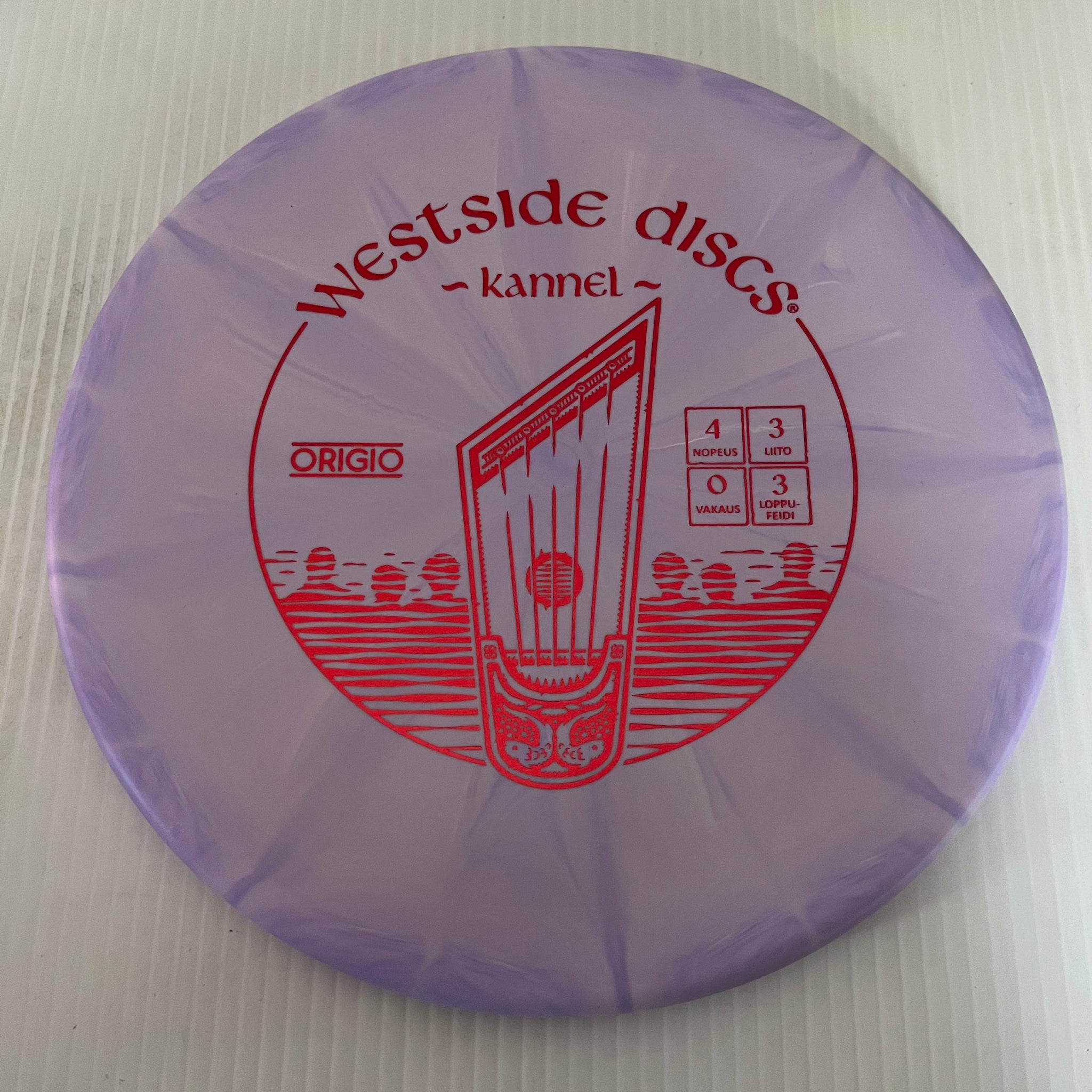 Westside Discs Finnish "Kannel" Stamped Origio Burst Harp 4/3/0/3