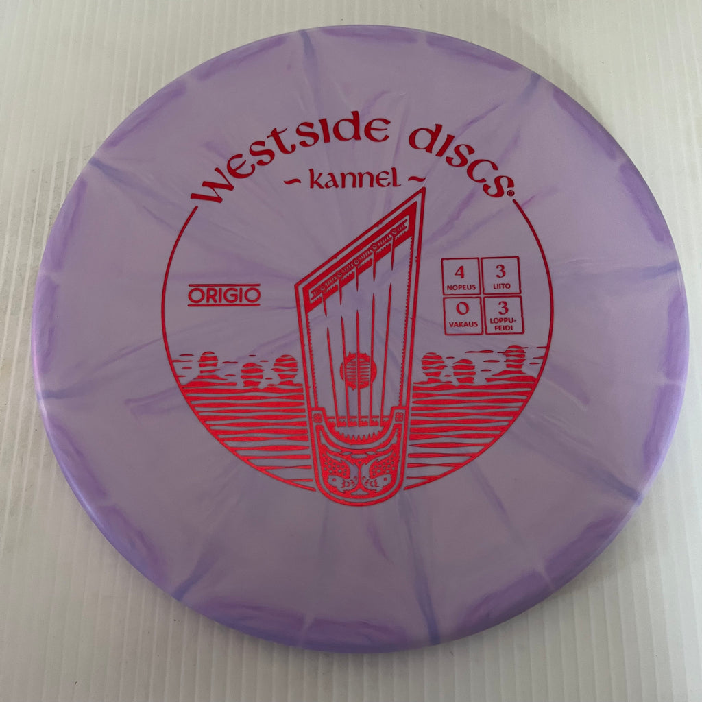 Westside Discs Finnish "Kannel" Stamped Origio Burst Harp 4/3/0/3