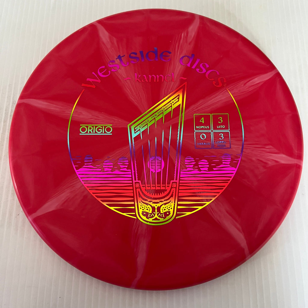 Westside Discs Finnish "Kannel" Stamped Origio Burst Harp 4/3/0/3